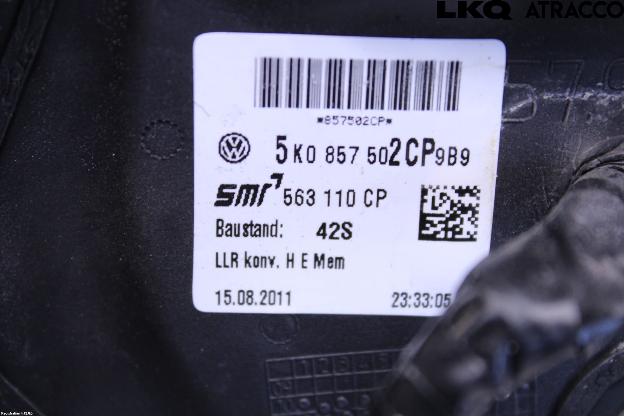Volkswagen VW GOLF VI 09-13 Speil H M-El Justering