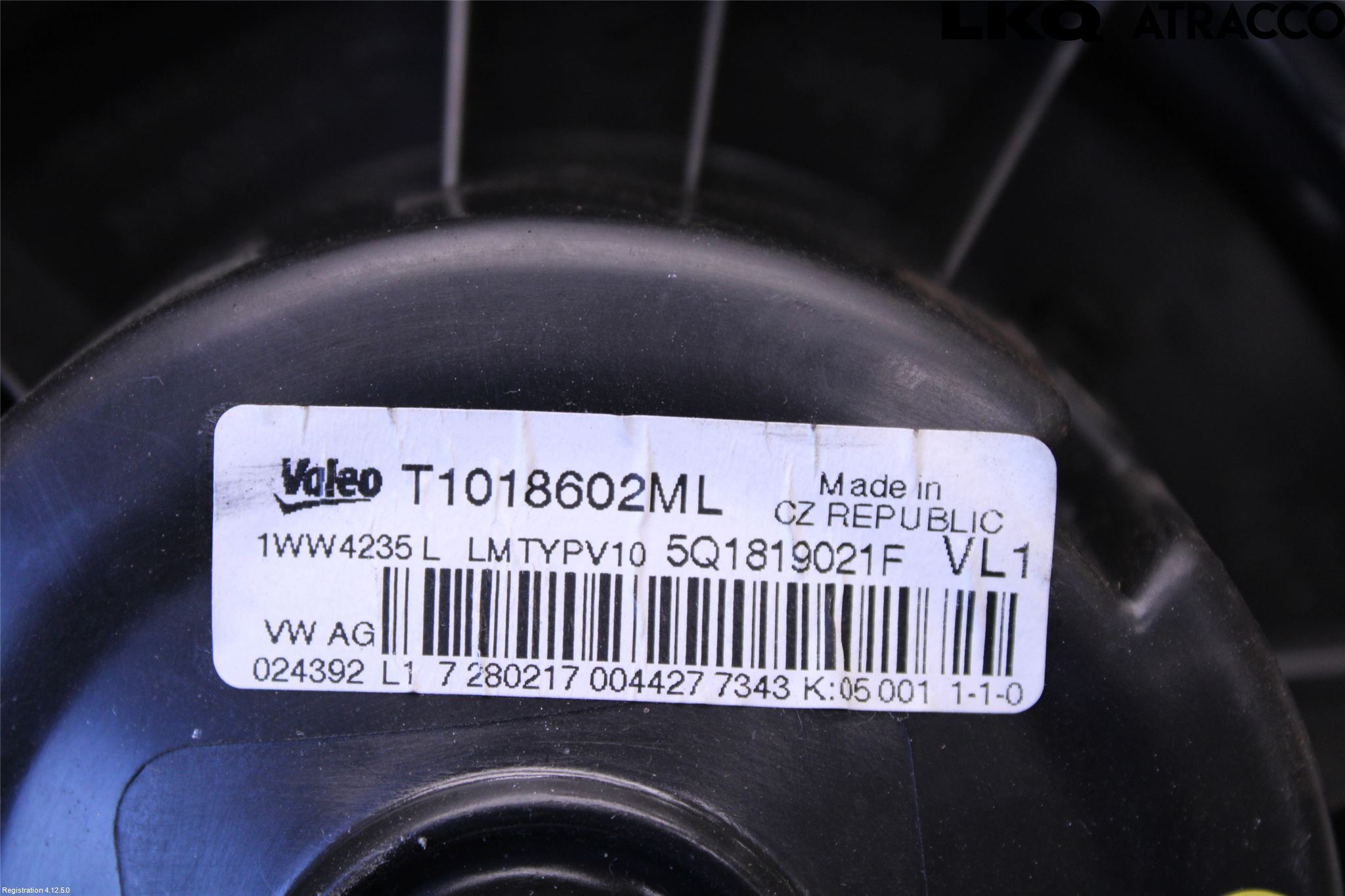 Volkswagen VW GOLF / E-GOLF VII 13-20 Varme Ac Varmeapparatvifte