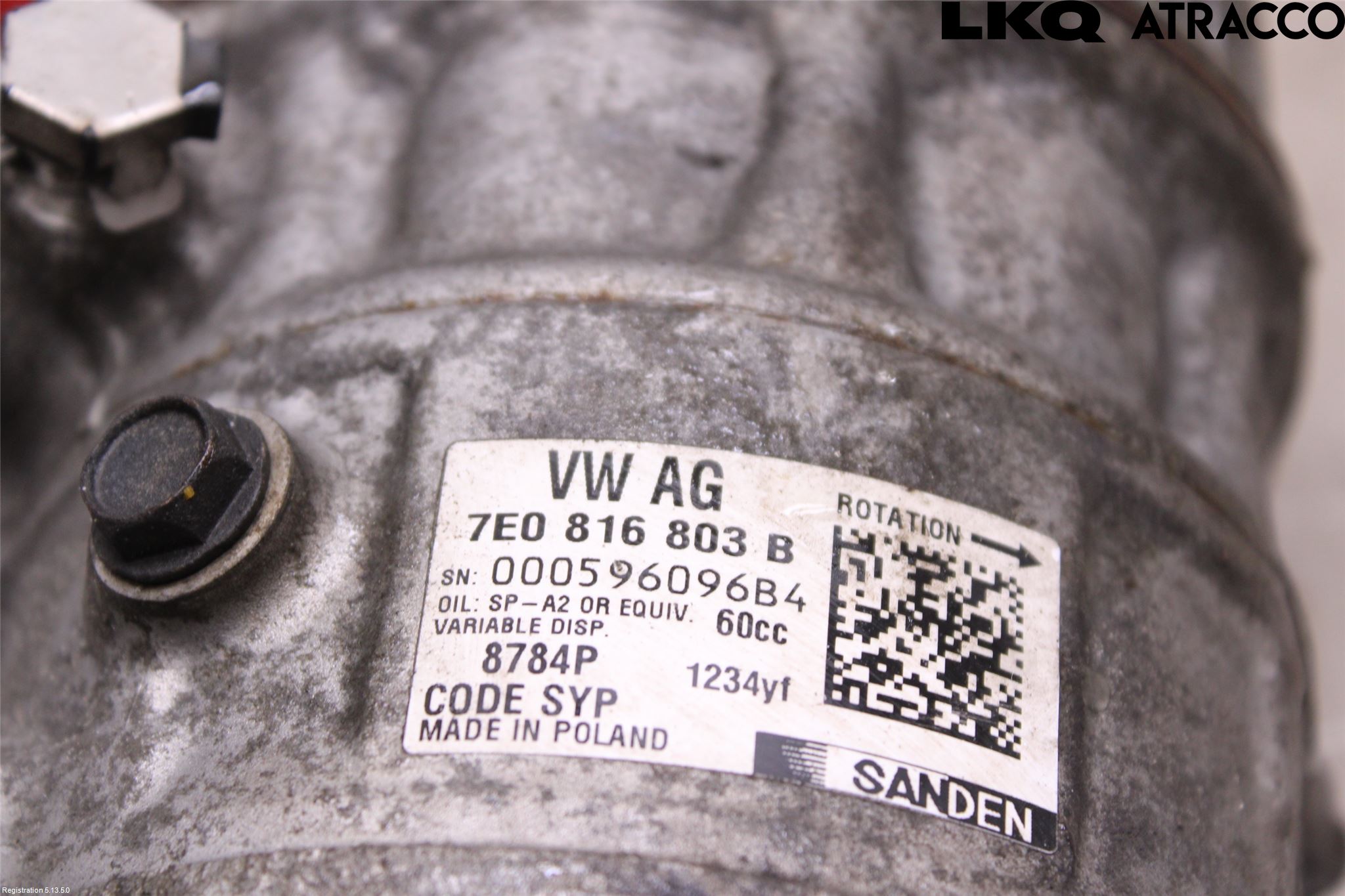 Volkswagen VW TRANSP/CARAVELLE (T6) 16-22 Varme Ac Kompressor