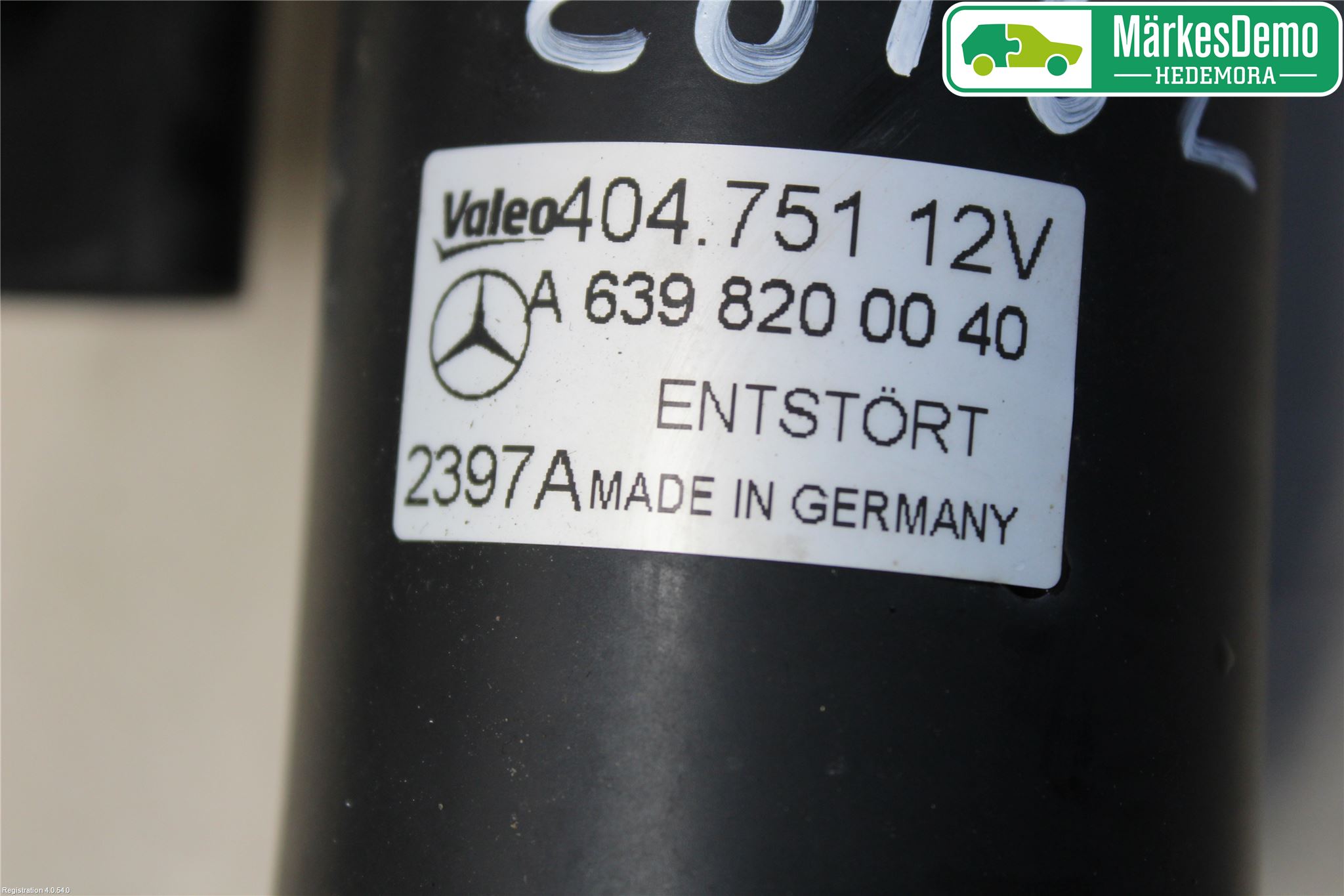 Mercedes-Benz MB VITO/VIANO (W639) 04-14 Viskeroverføring Frontrute