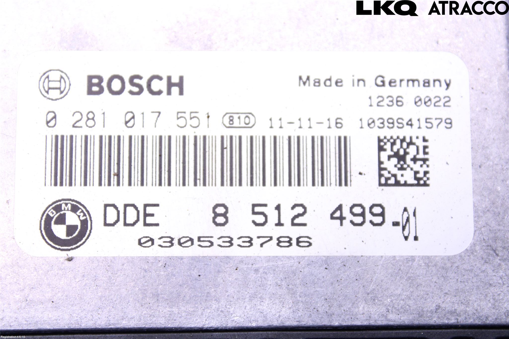BMW X1 E84 10-15 Styreenhet Dieselpumpe