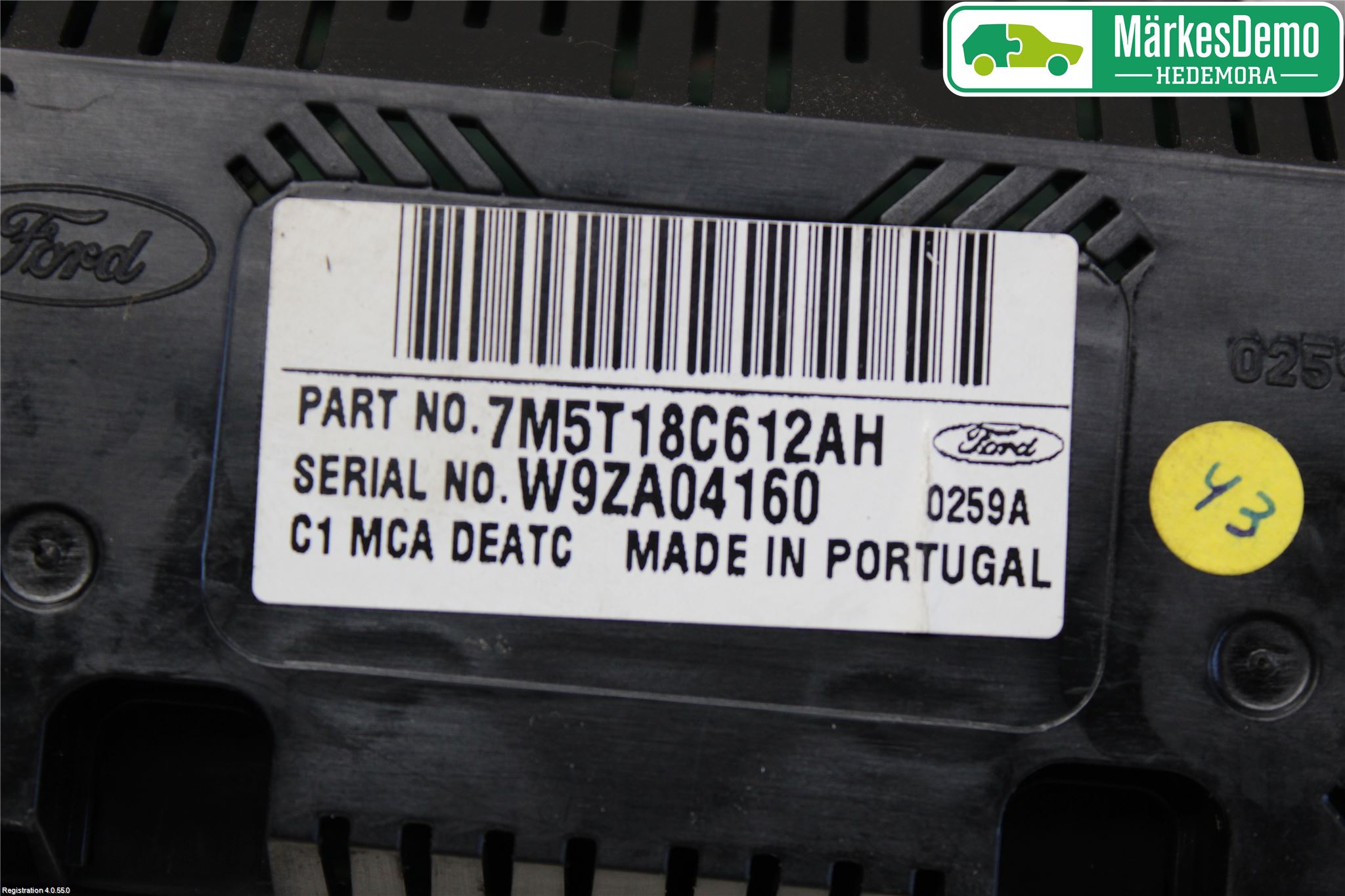 Ford FOCUS 08-11 Varme Ac Betjening-Display