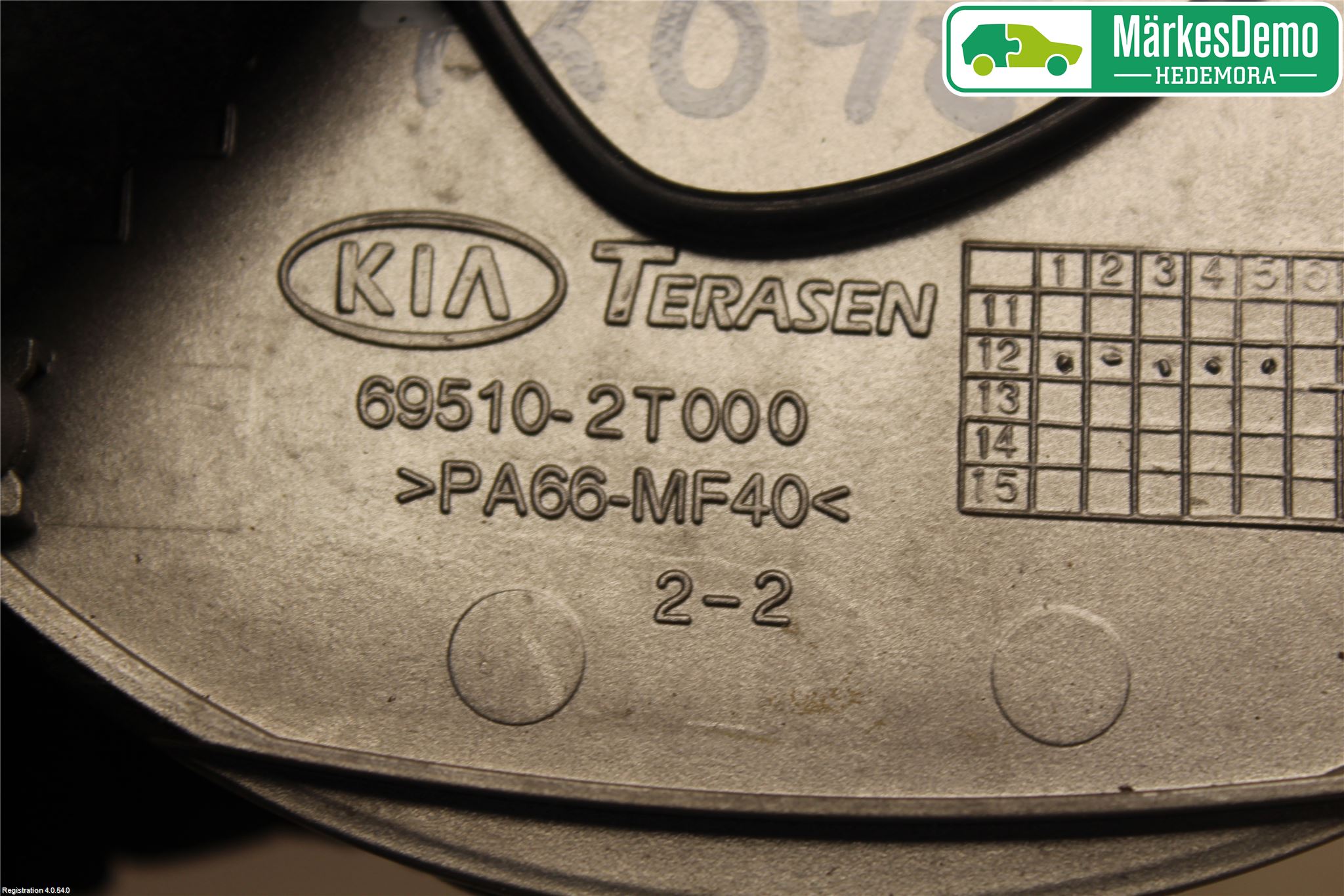 Kia OPTIMA 00-15 Drivstoff Tankluke