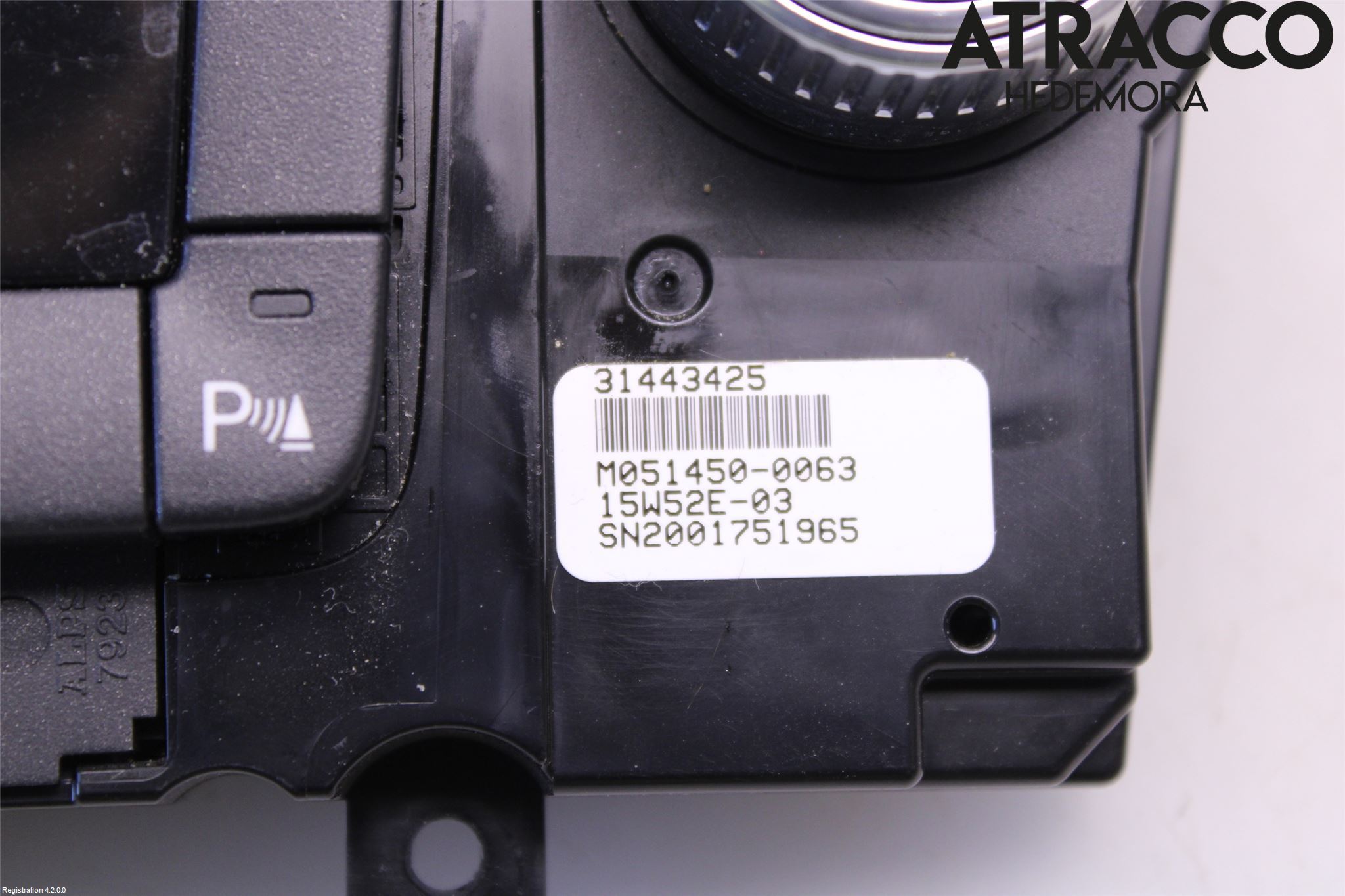 Volvo V60 14-18 Varme Ac Betjening-Display