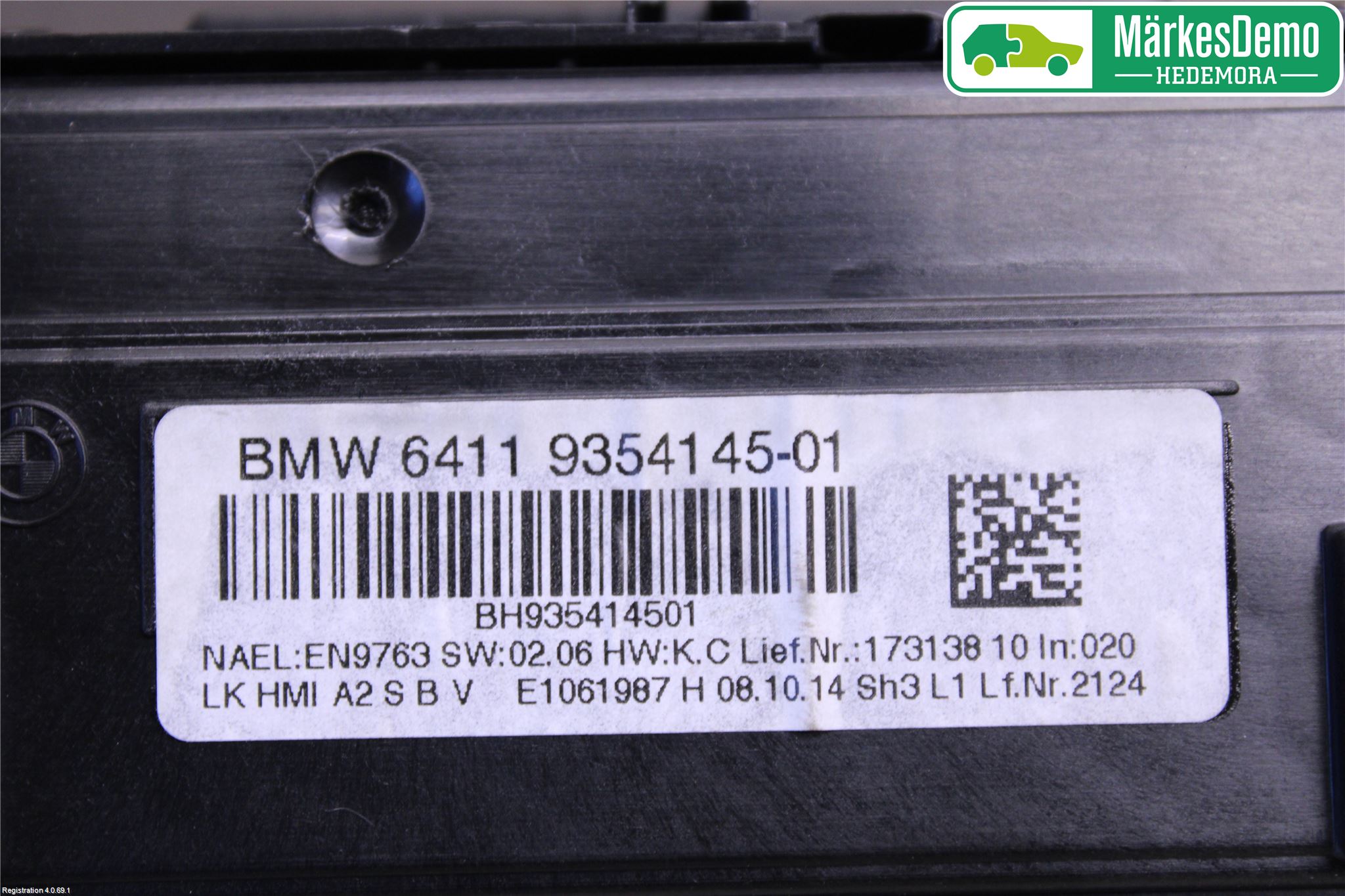 BMW 3 F30/F31/F80 12-19 Varme Ac Betjening-Display