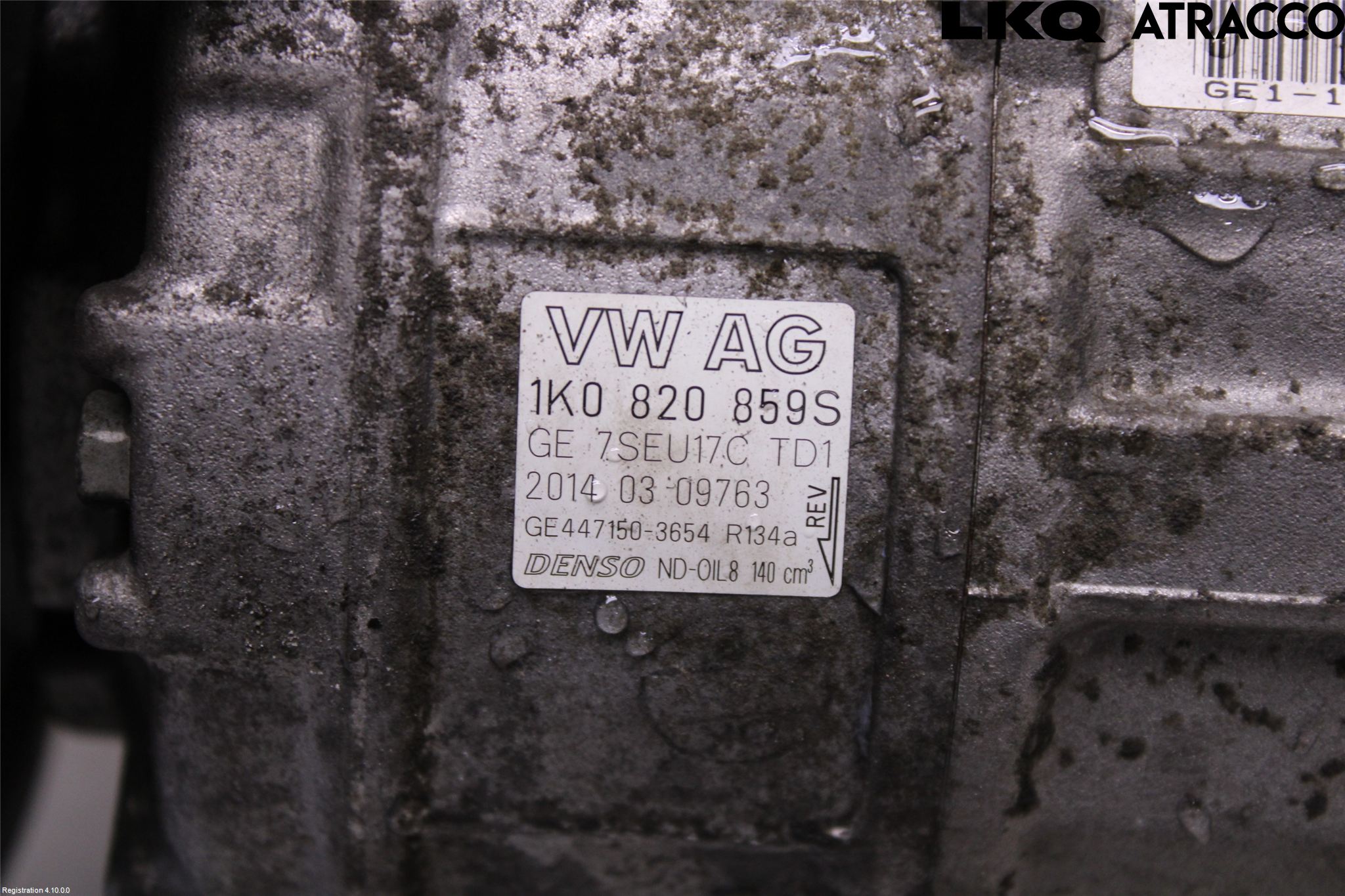 Volkswagen VW TOURAN 10-15 Varme Ac Kompressor