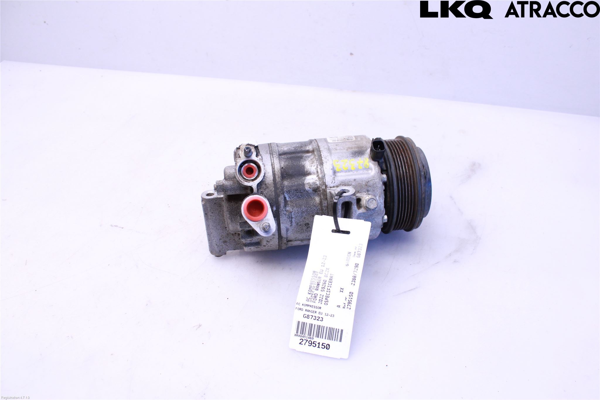 Ford RANGER EU 12-23 Varme Ac Kompressor