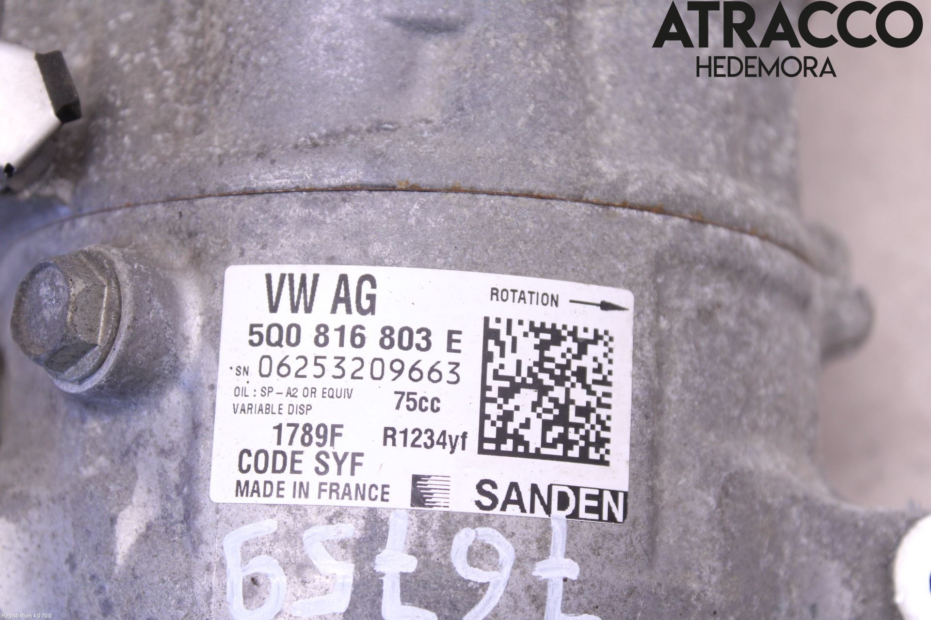 Volkswagen VW POLO 10-17 Varme Ac Kompressor