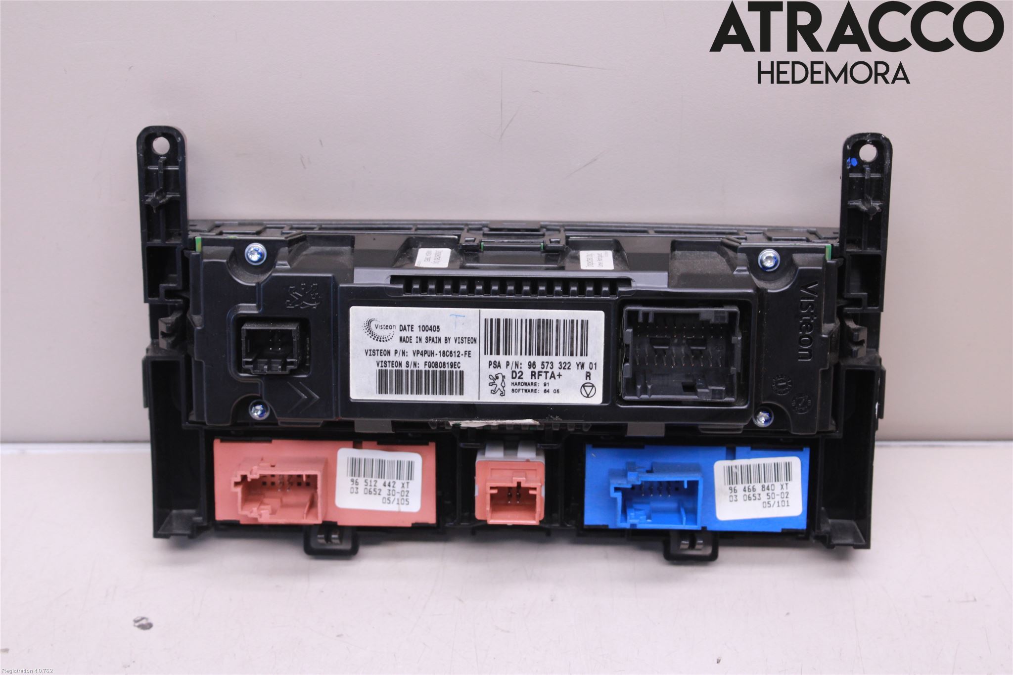 Peugeot 407 Varme Ac Betjening-Display