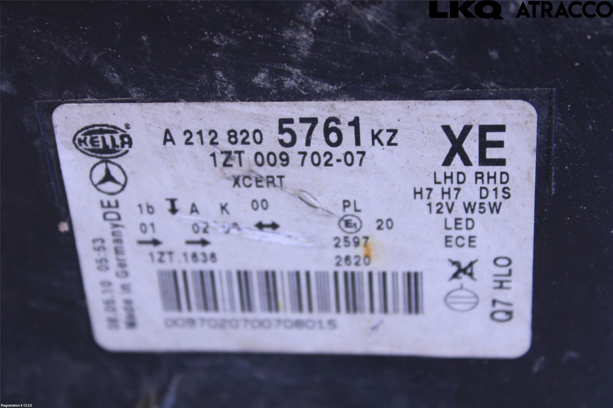 Mercedes-Benz MB E-KLASS (W212) 09-16 Frontlykt Venstre