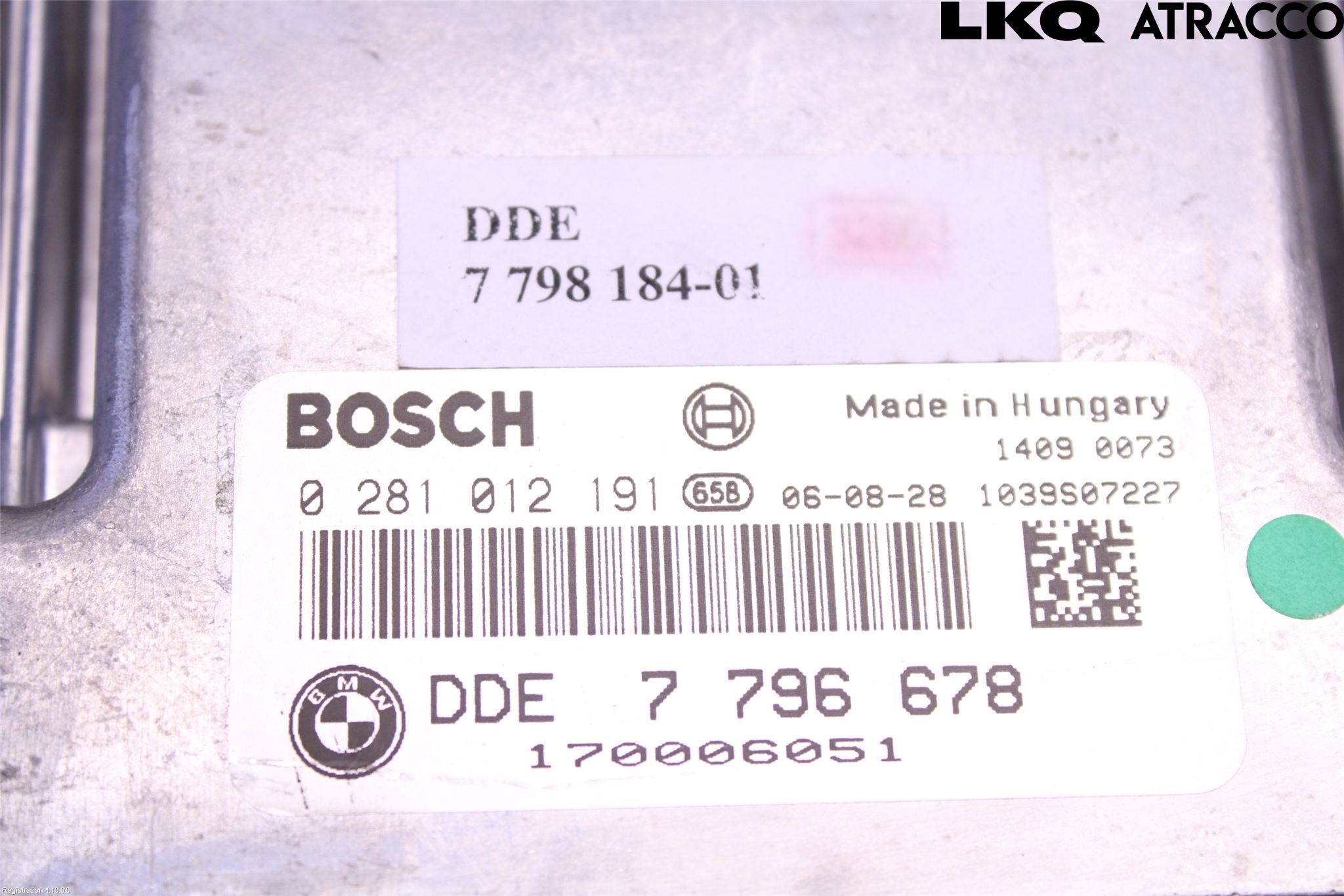 BMW 5 E60/61 Sed/Tou 02-10 Styreenhet Dieselpumpe