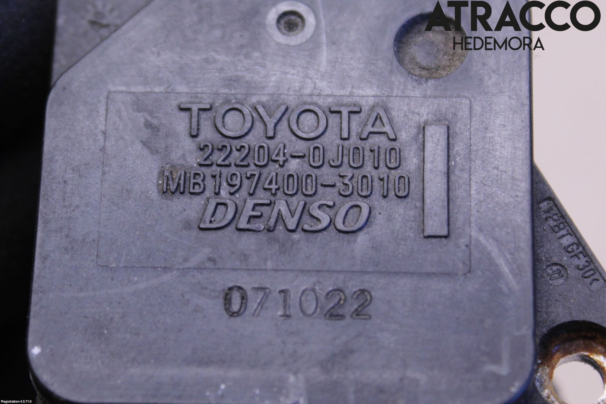 Toyota COROLLA VERSO 08-09 Inns Luftmassemåler