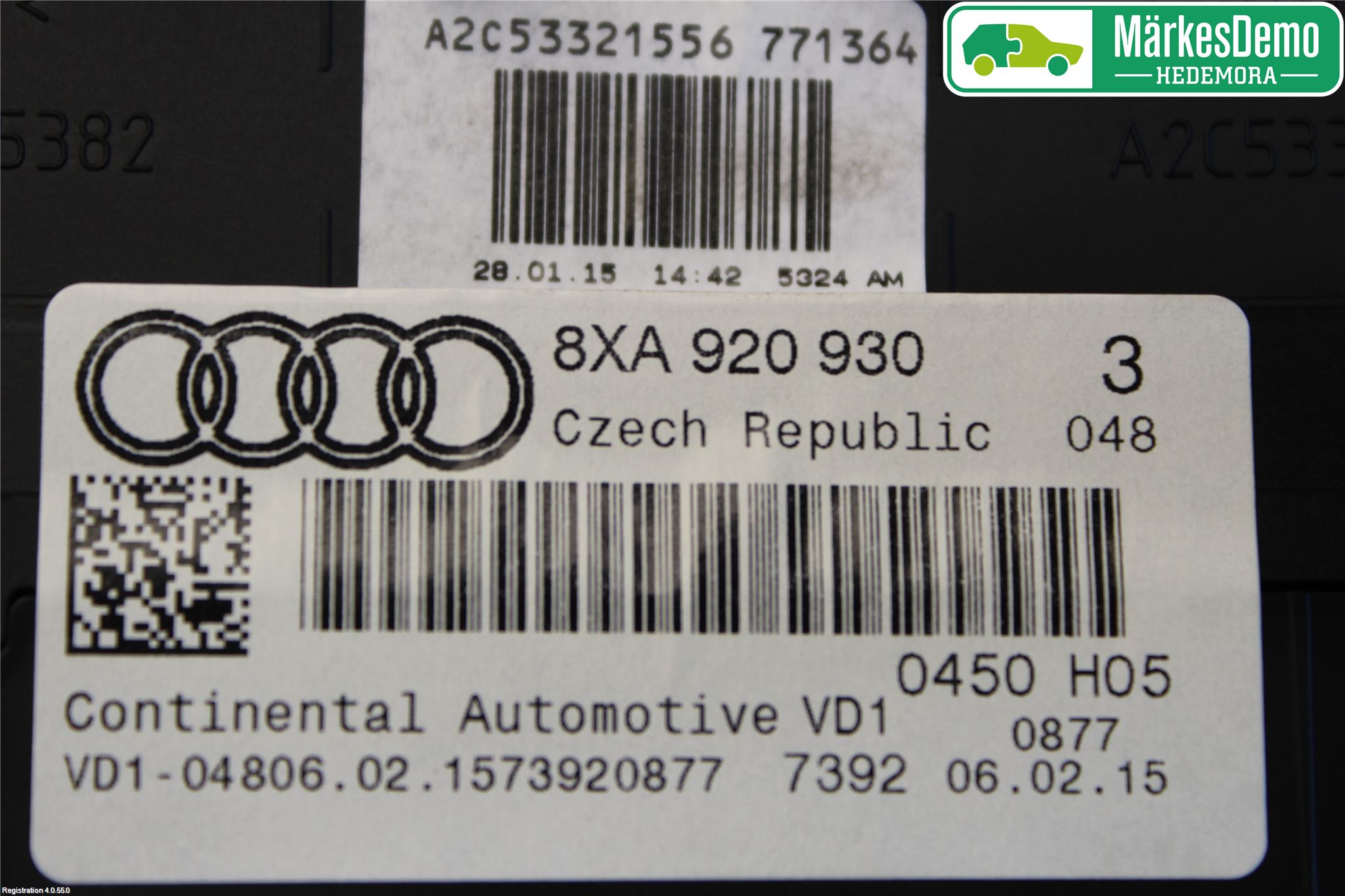 Audi A1/S1 11-18 Instr Kombinert