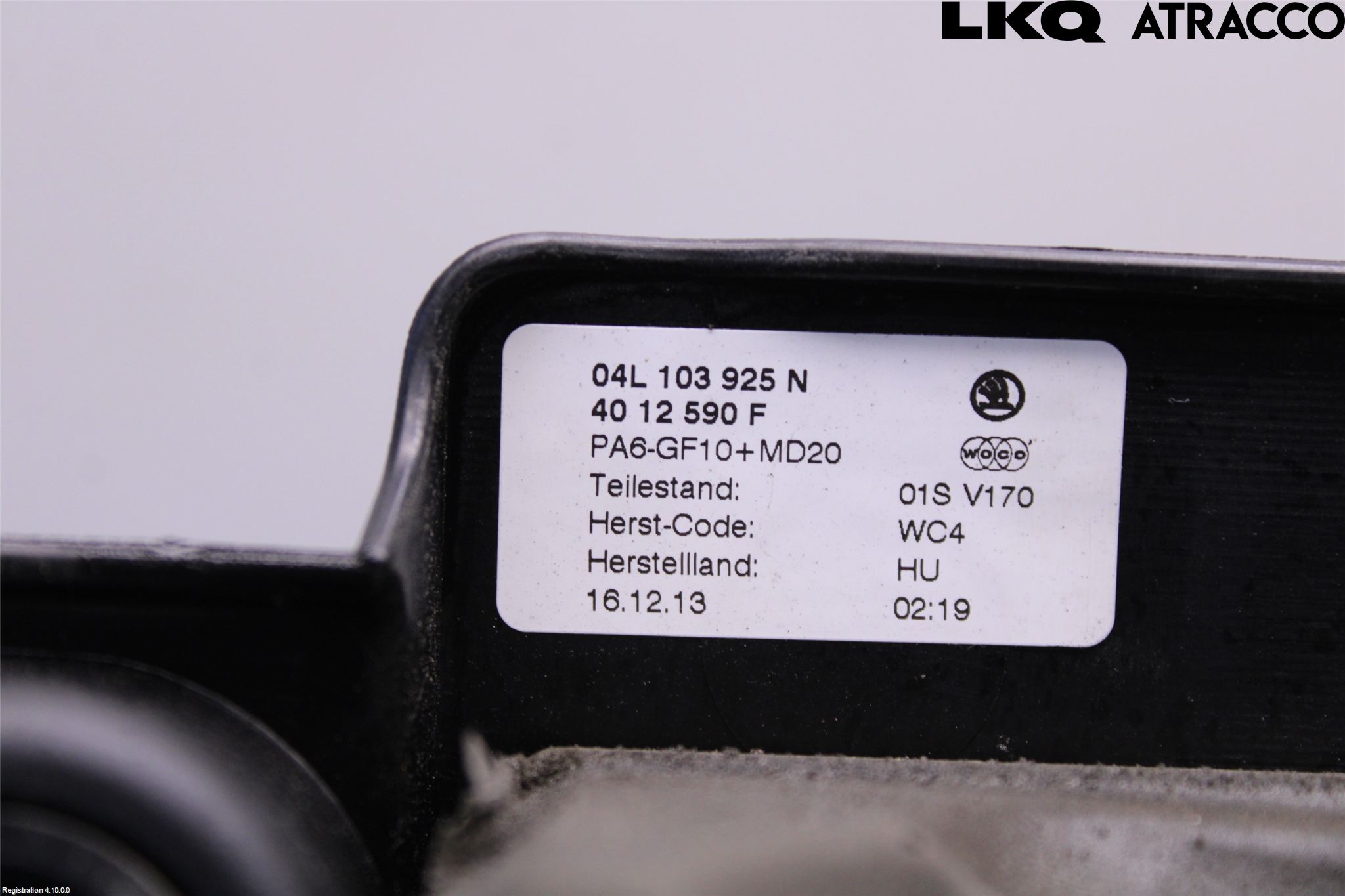 Skoda OCTAVIA (5E) 13-20 Motor Deksel Over Motor