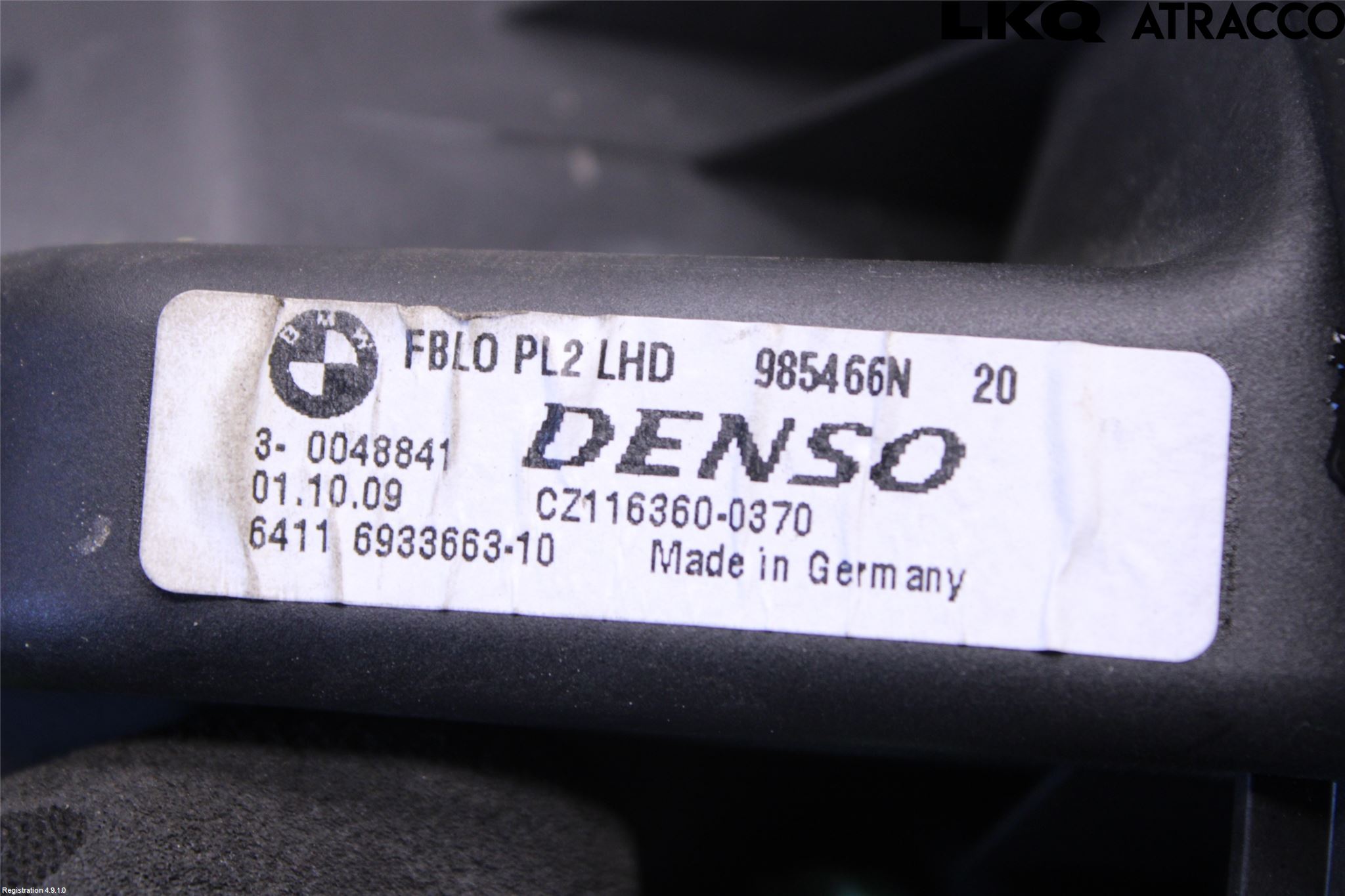 BMW 3 E90/91 SED/TOU 05-12 Varme Ac Varmeapparatvifte