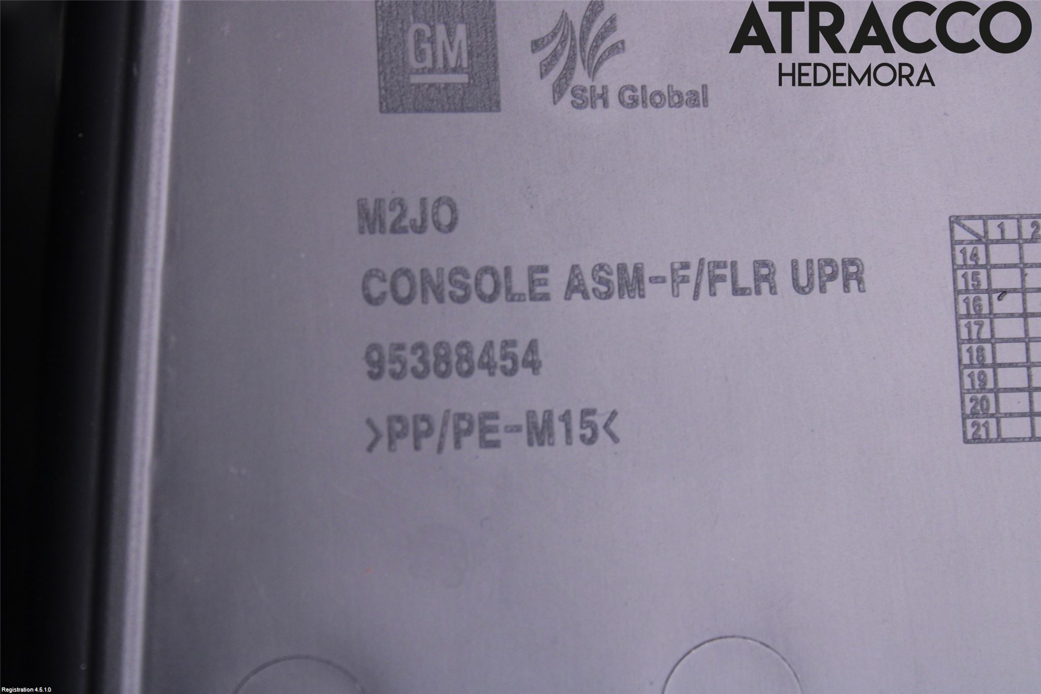 Opel KARL 16-19 Innr Konsoll-Lomme