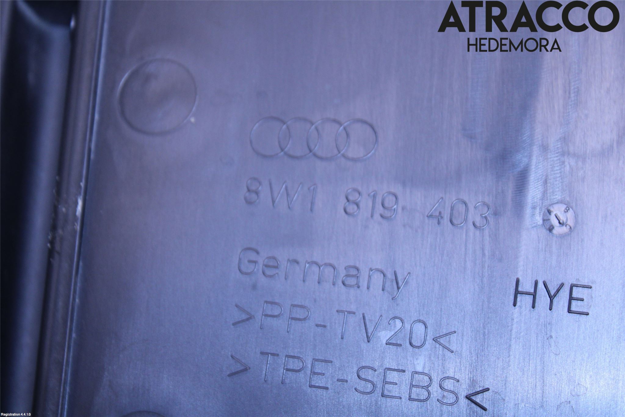 Audi A4/S4 B9 16-19 Visker Deksel-Grill-Under Frr