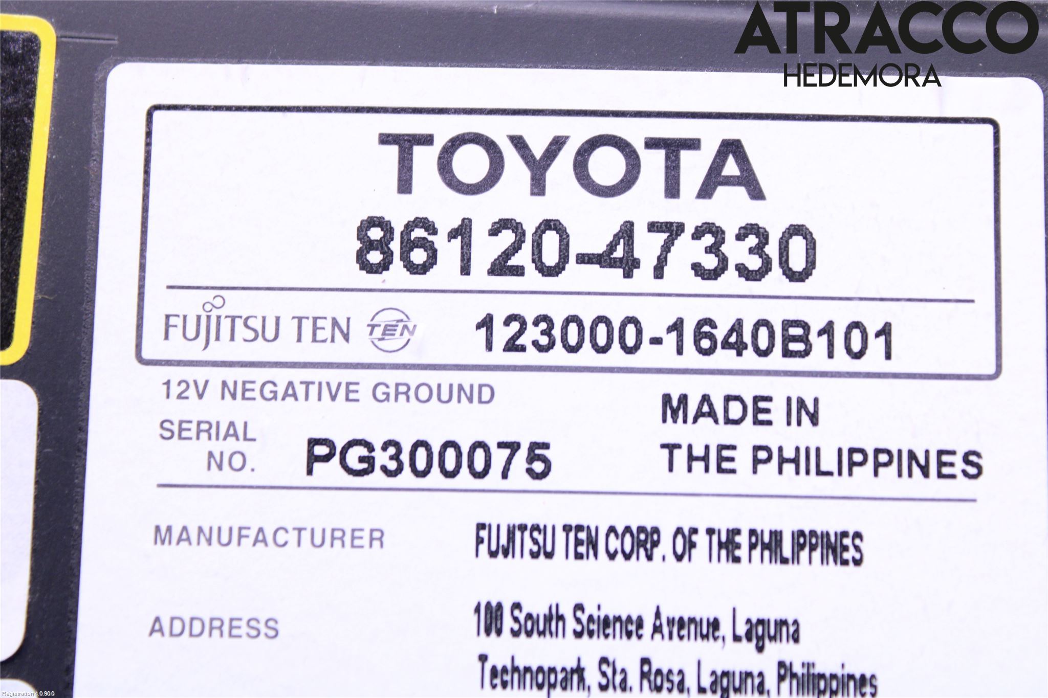 Toyota PRIUS ZVW30 09-20 Stereo Radio Med Cd