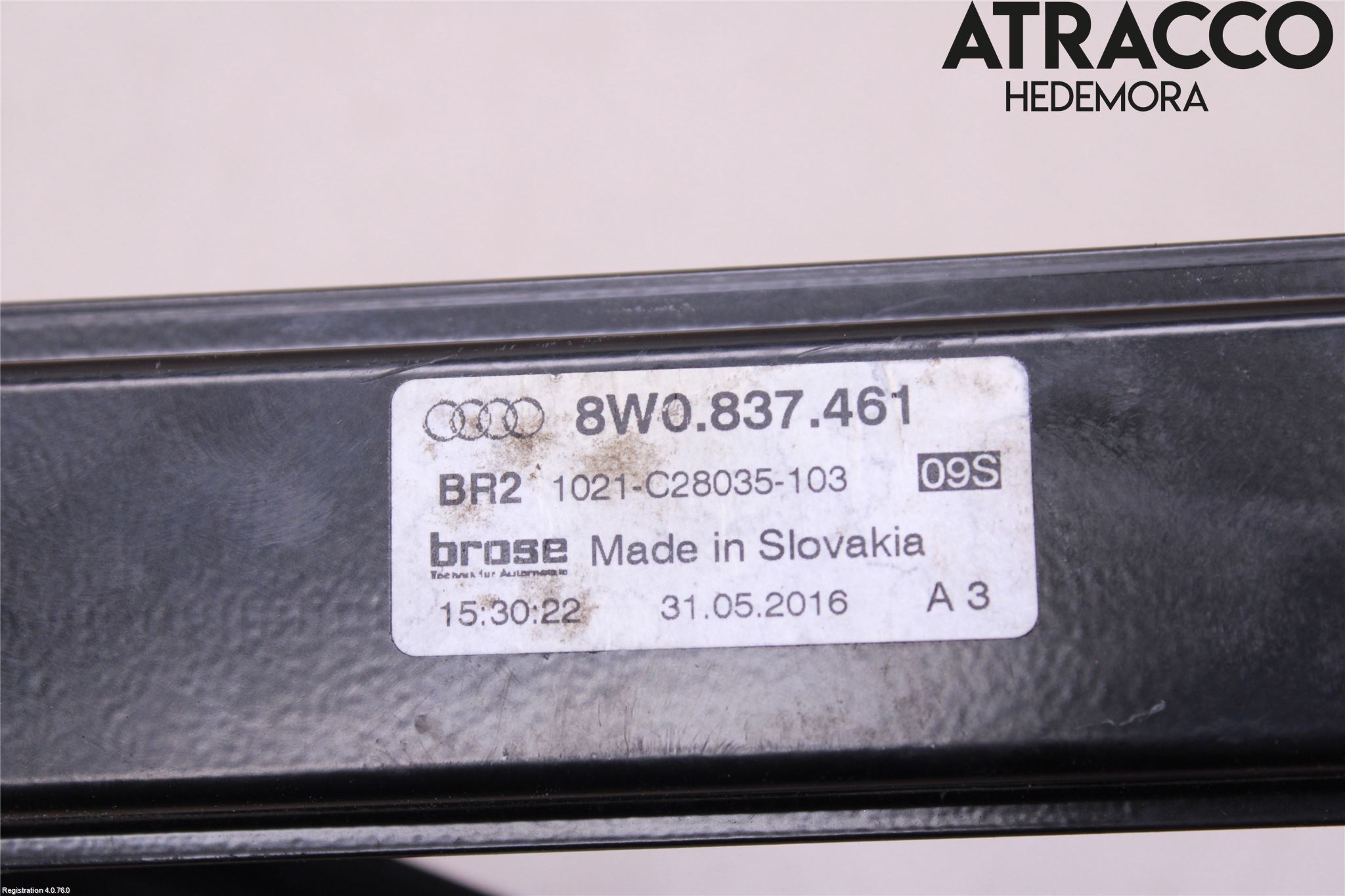 Audi A4/S4 B9 16-19 Vindusheis El Komp