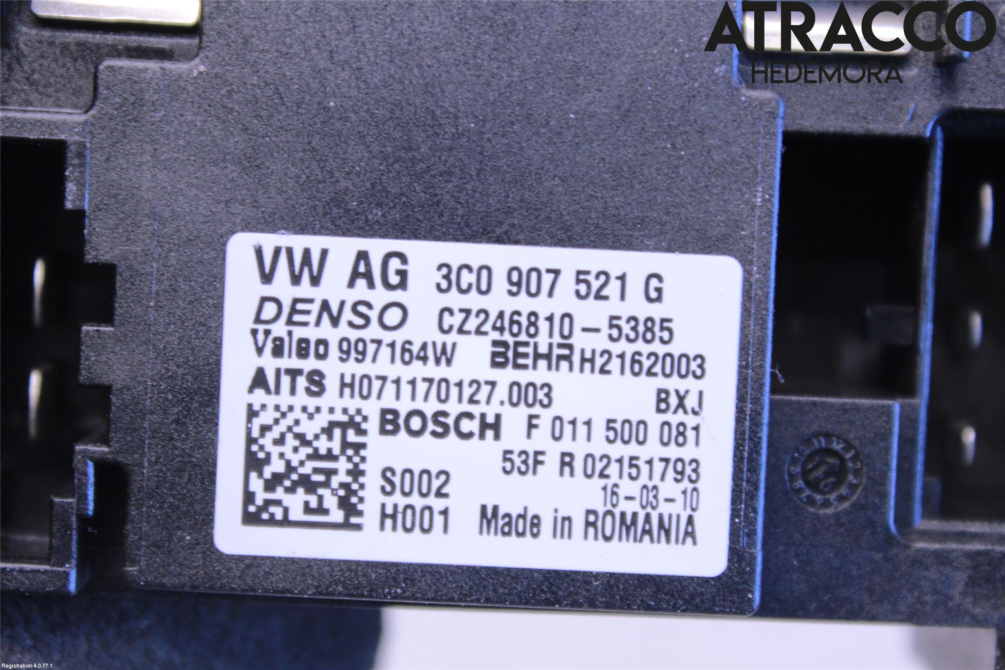 Volkswagen VW SHARAN 11- Varmeapparat Viftemotstand