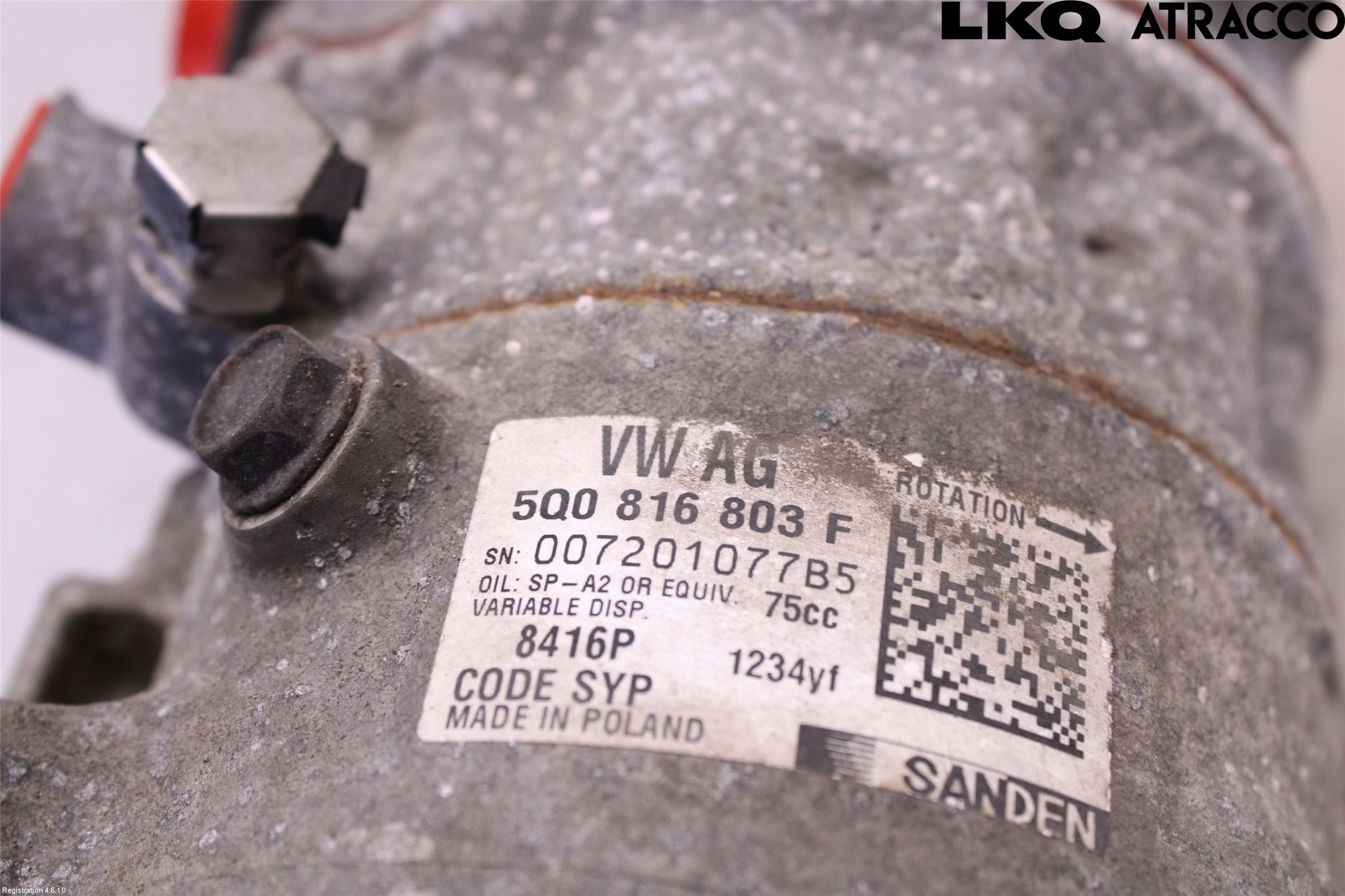 Skoda FABIA 15-21 Varme Ac Kompressor