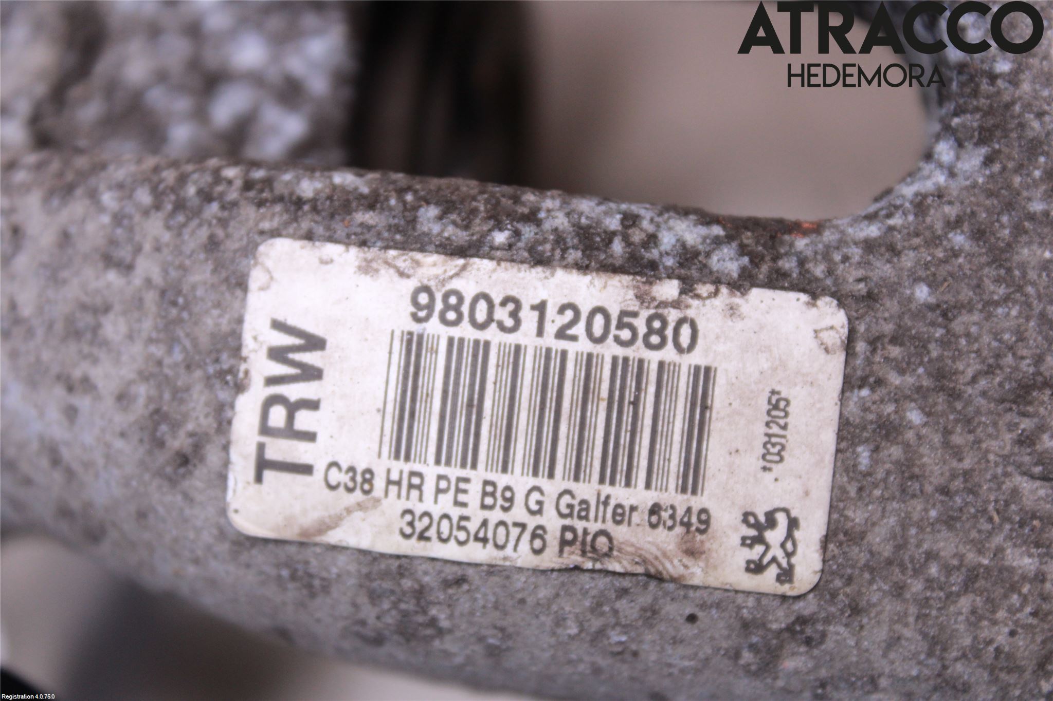Citroen BERLINGO 08-18 Bremsecaliper Bak Venstre