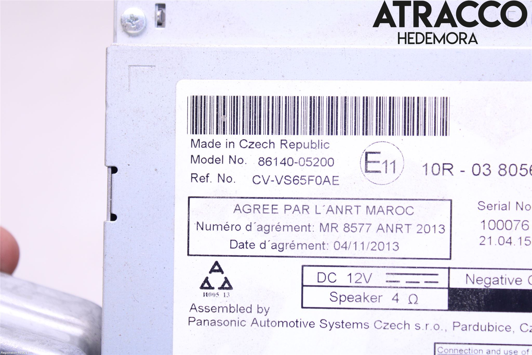 Toyota AVENSIS 16-18 Stereo Radio Med Cd