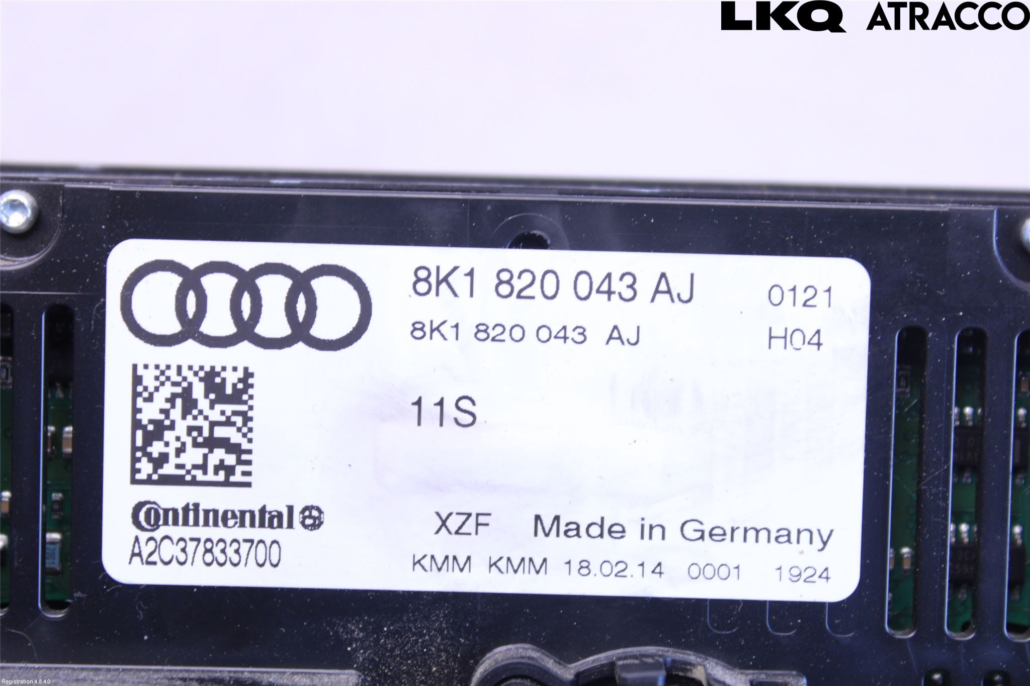 Audi A4 12-15 Varme Ac Betjening-Display