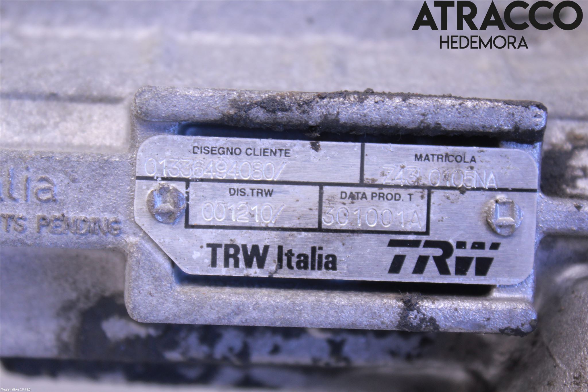 Fiat DUCATO 02-06 Servo Snekke - Tannstang