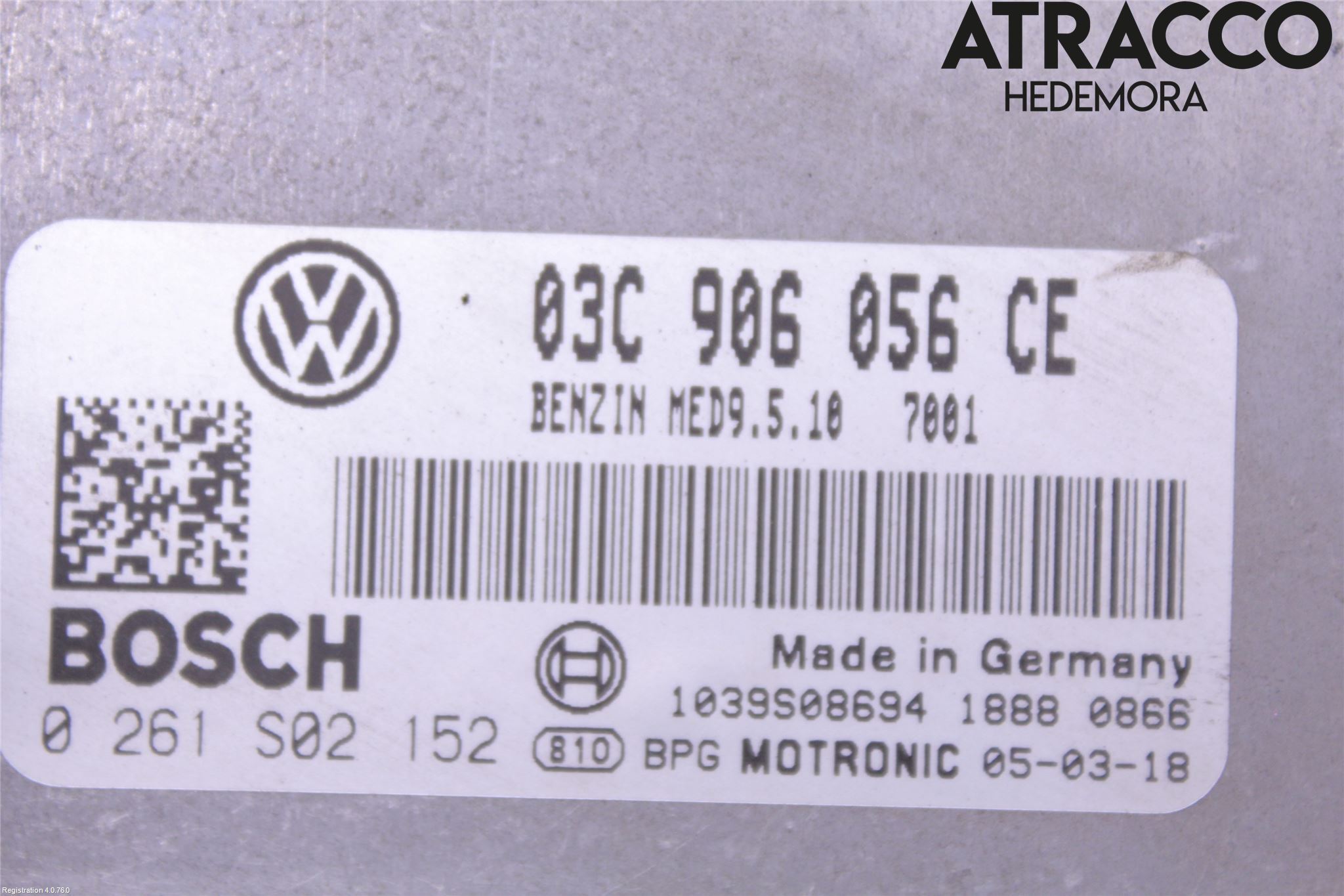 Volkswagen VW TOURAN 03-10 Styreenhet Innsprøytning