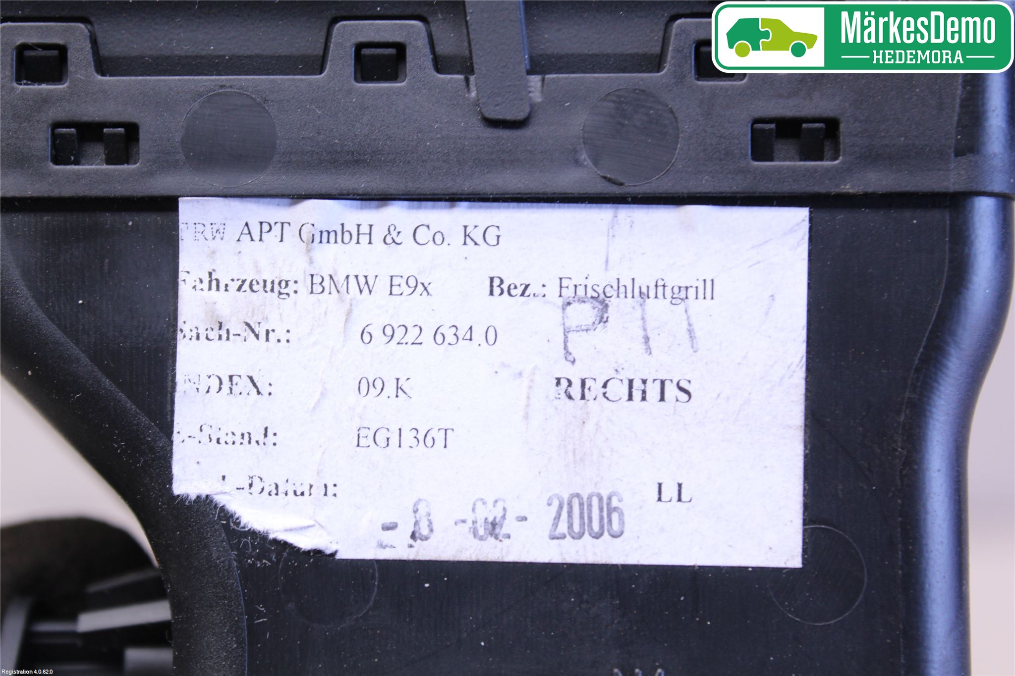 BMW 3 E90/91 SED/TOU 05-12 Dashbord Kanal - Dyse