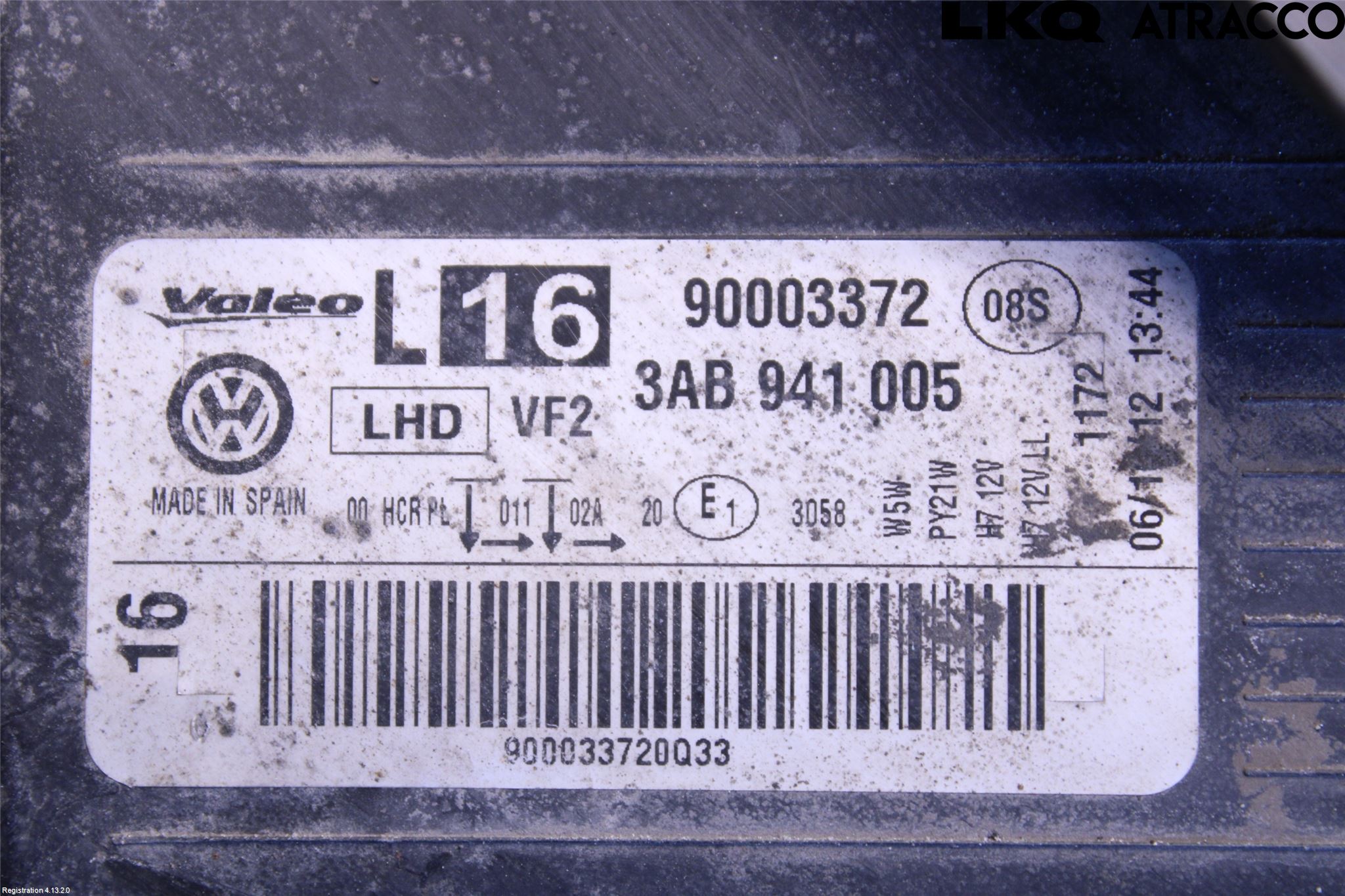 Volkswagen VW PASSAT 11-14 Frontlykt Venstre