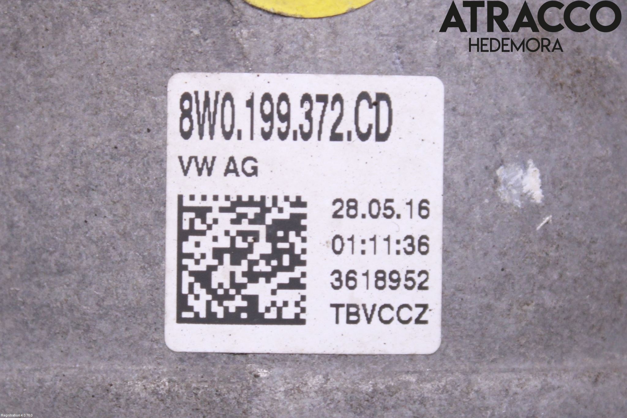 Audi A4/S4 B9 16-19 Motor Feste Gummi