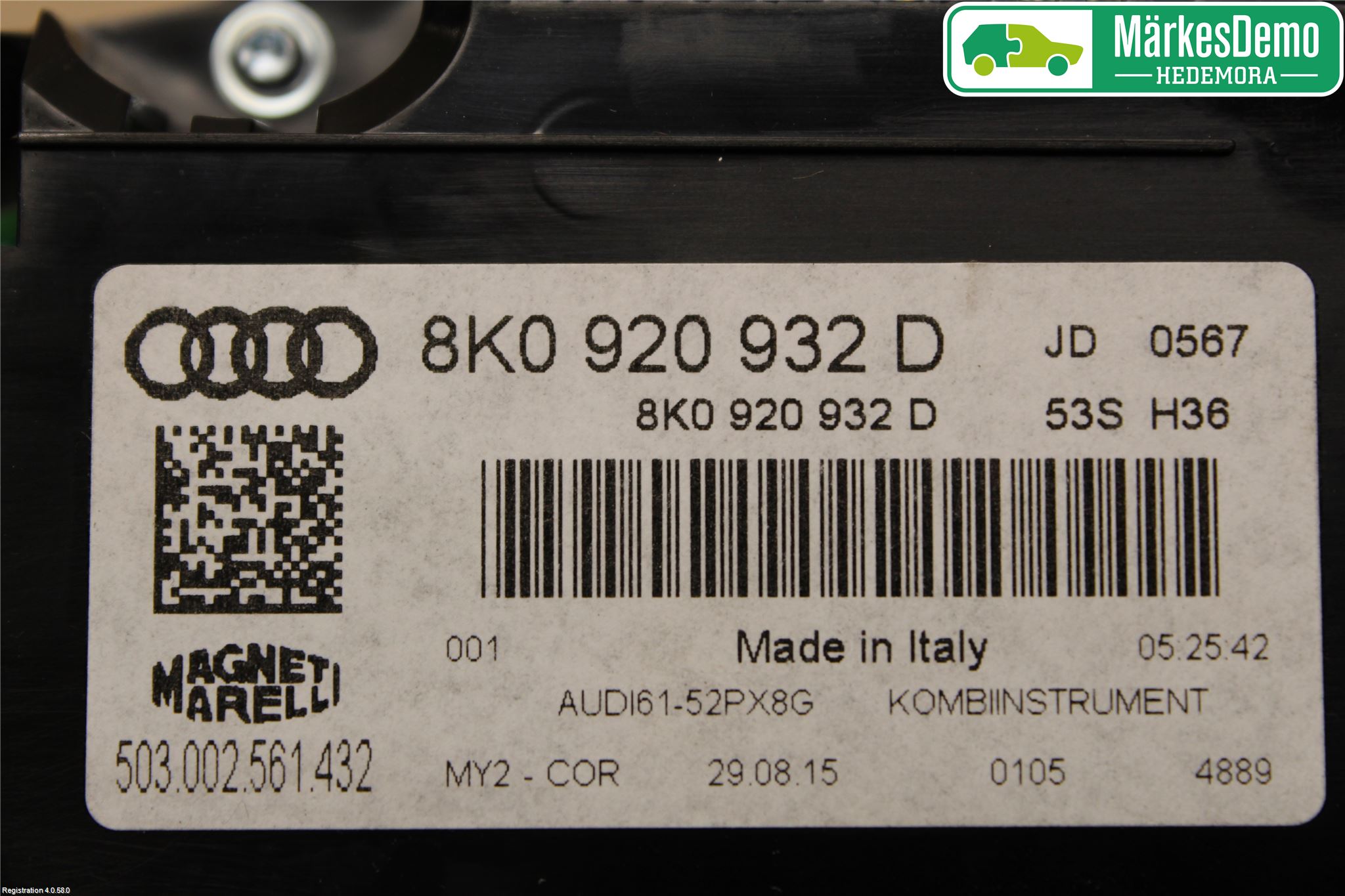 Audi A4 ALLROAD 09-16 Instr Kombinert