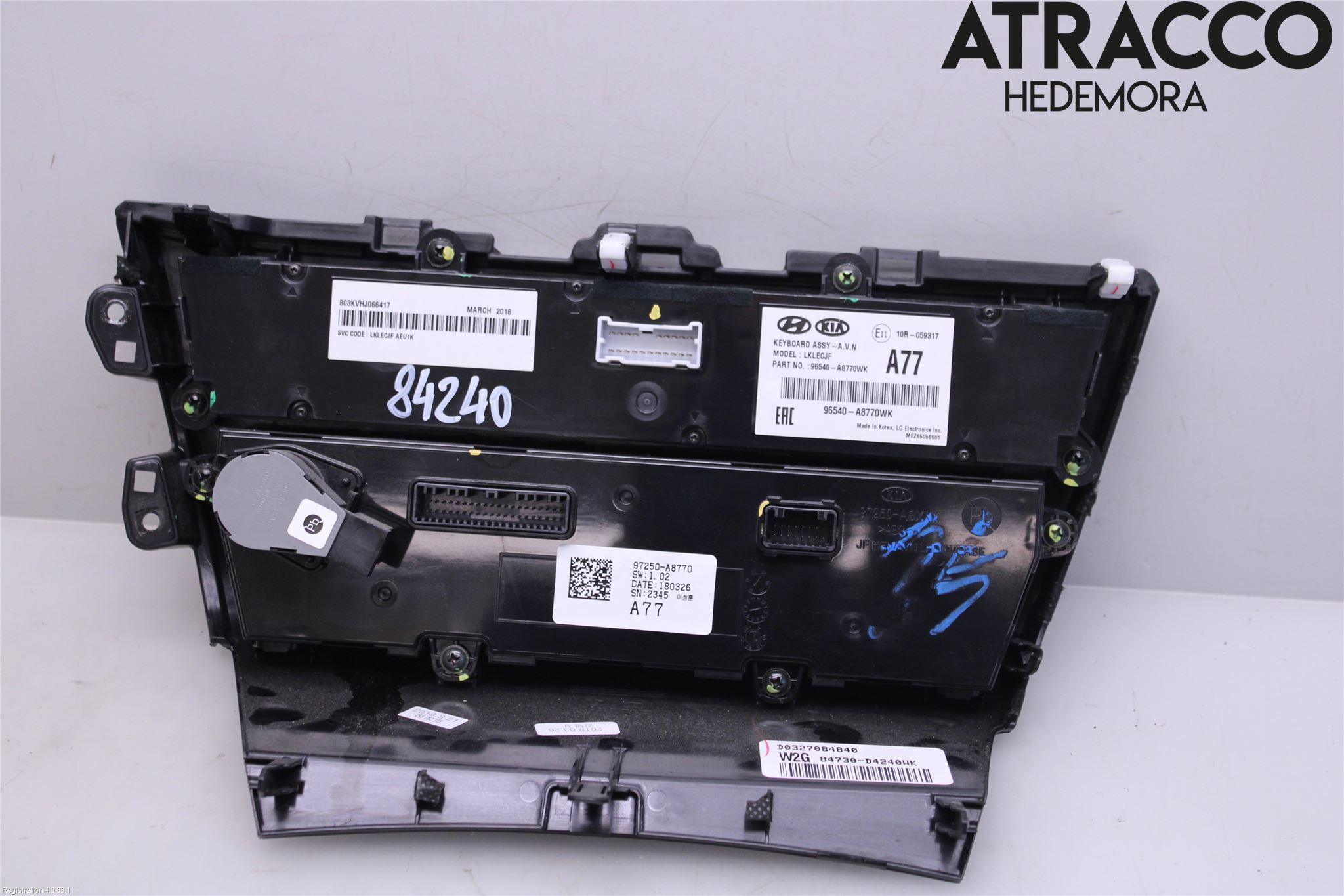 Kia OPTIMA 16-20 Varme Ac Betjening-Display