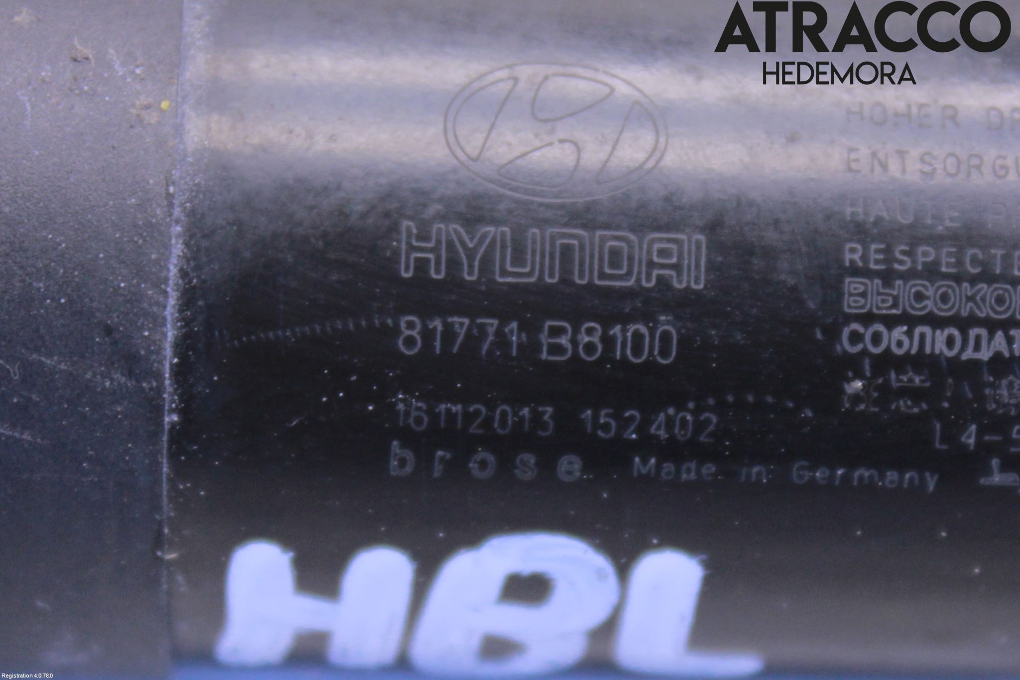 Hyundai SANTA FE 13-18 Baklukeåpner Automatisk