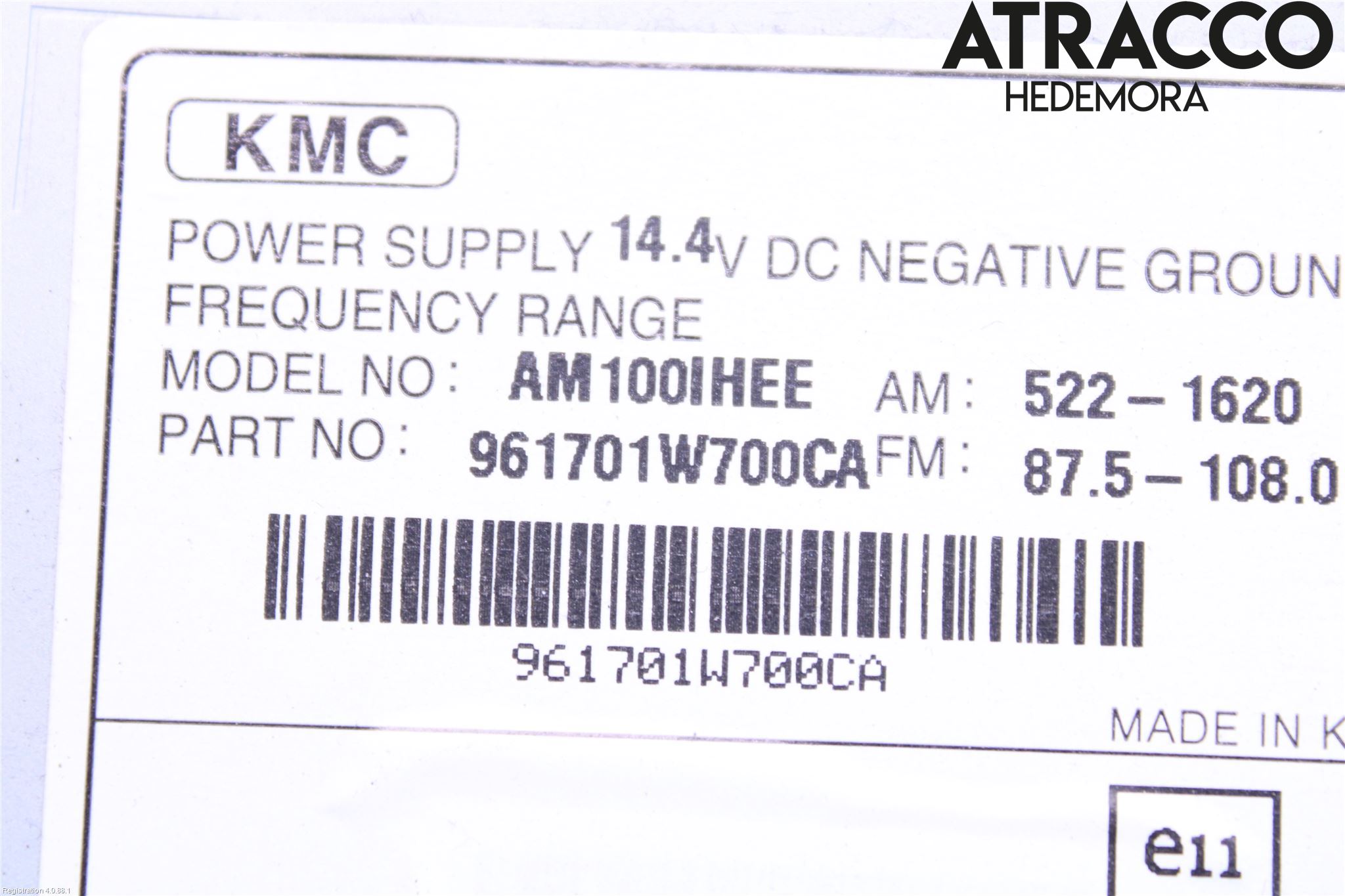 Kia RIO 12-16 Stereo Radio Med Cd