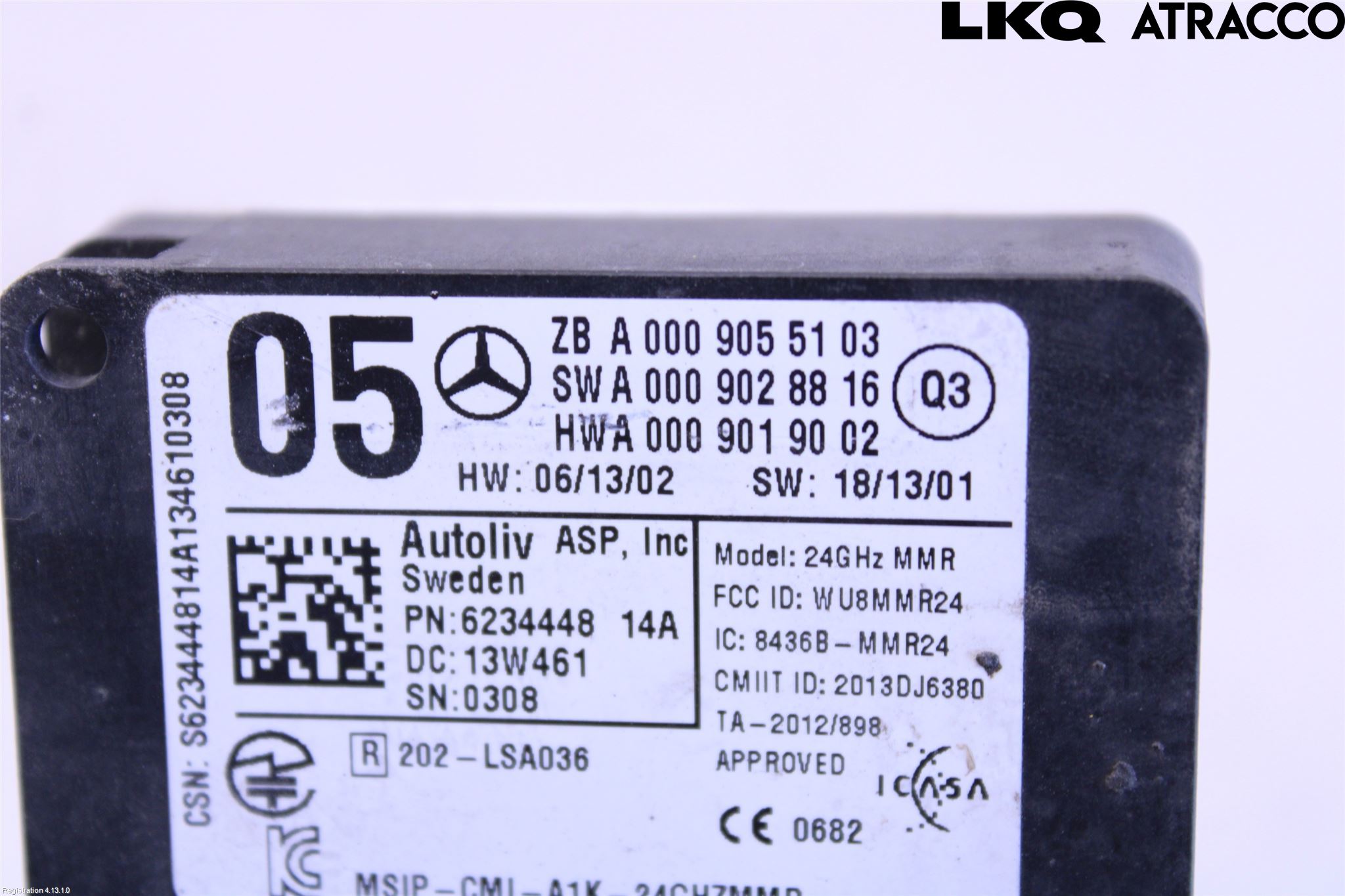 Mercedes-Benz MB E-KLASS (W212) 09-16 Sensor Fartsbegrensning