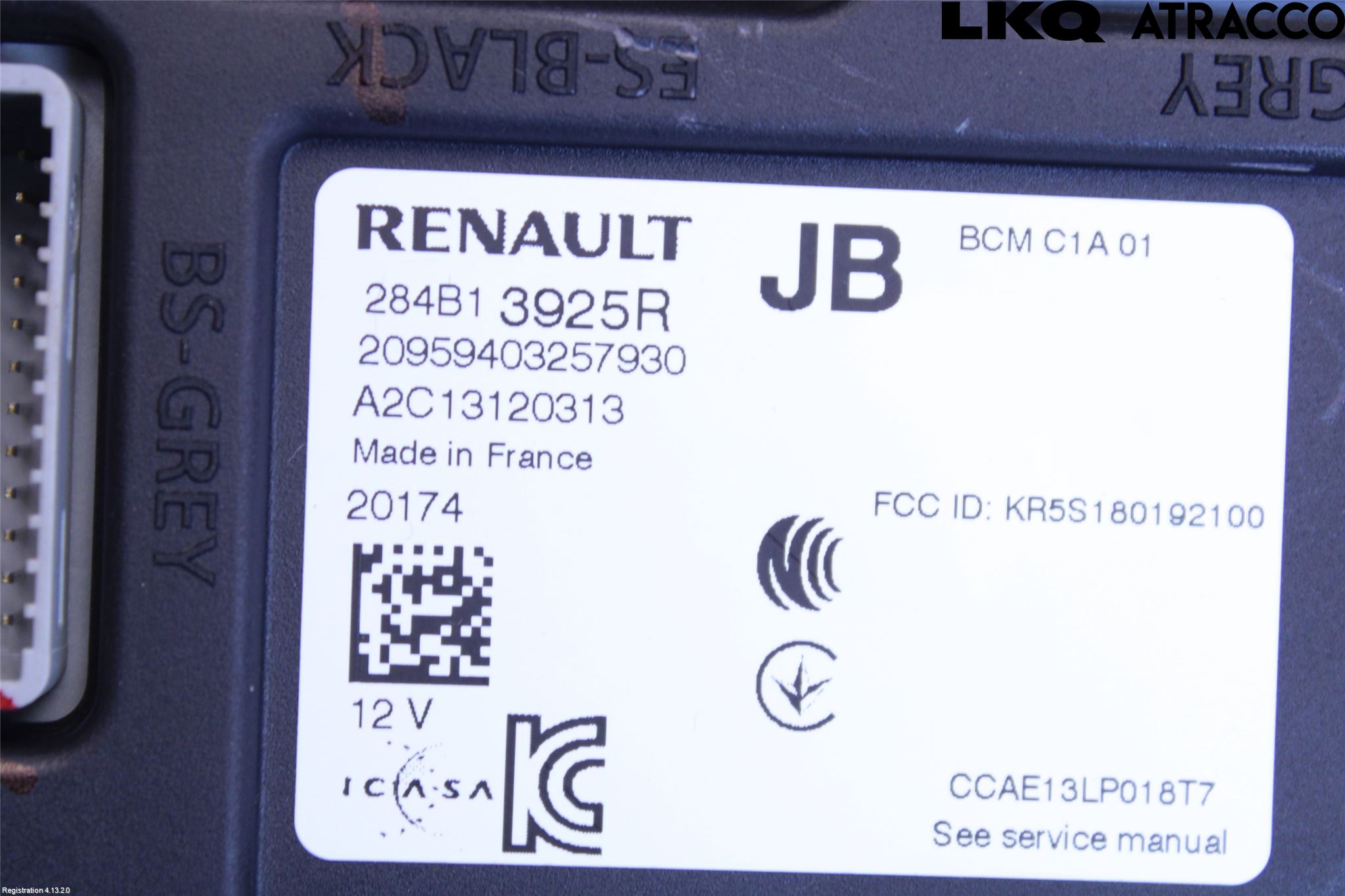 Renault CAPTUR 20-24 Styreenhet Øvrig