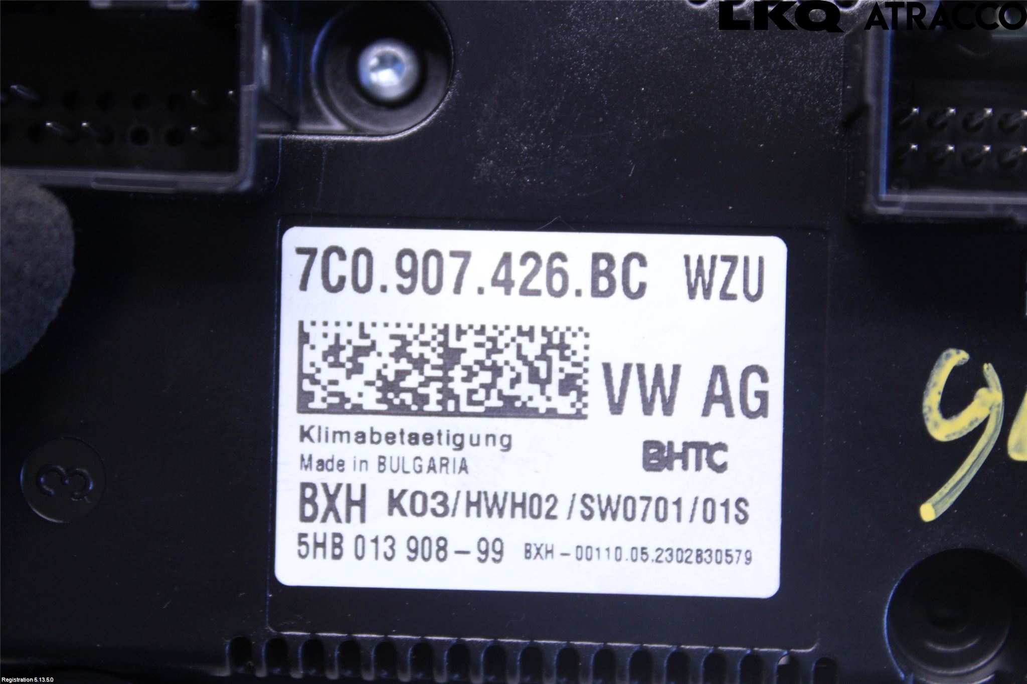 Volkswagen VW CRAFTER II / E-CRAFTER 17- Varme Ac Betjening-Display
