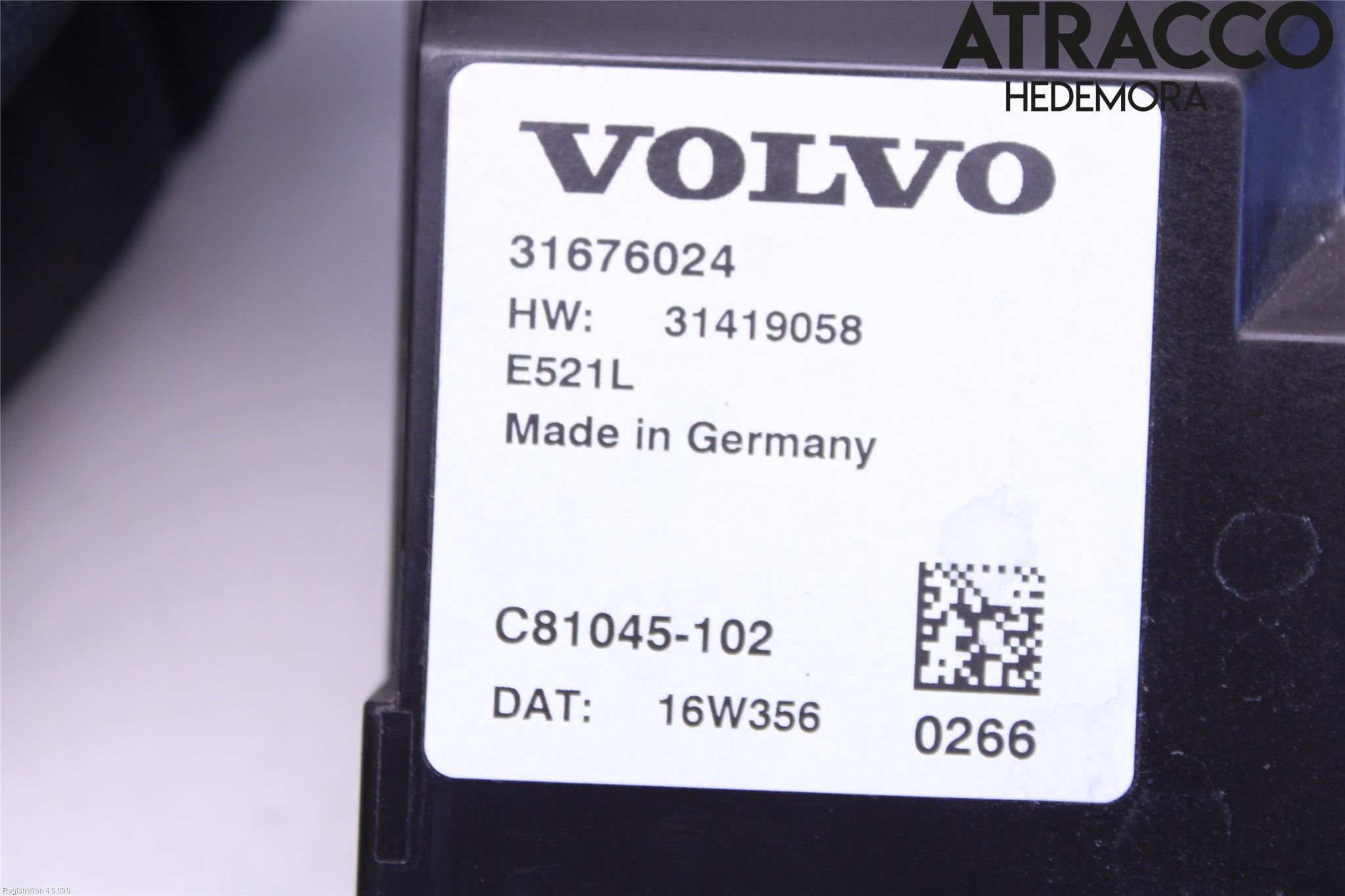 Volvo V90 17->> Styreenhet Bakluke