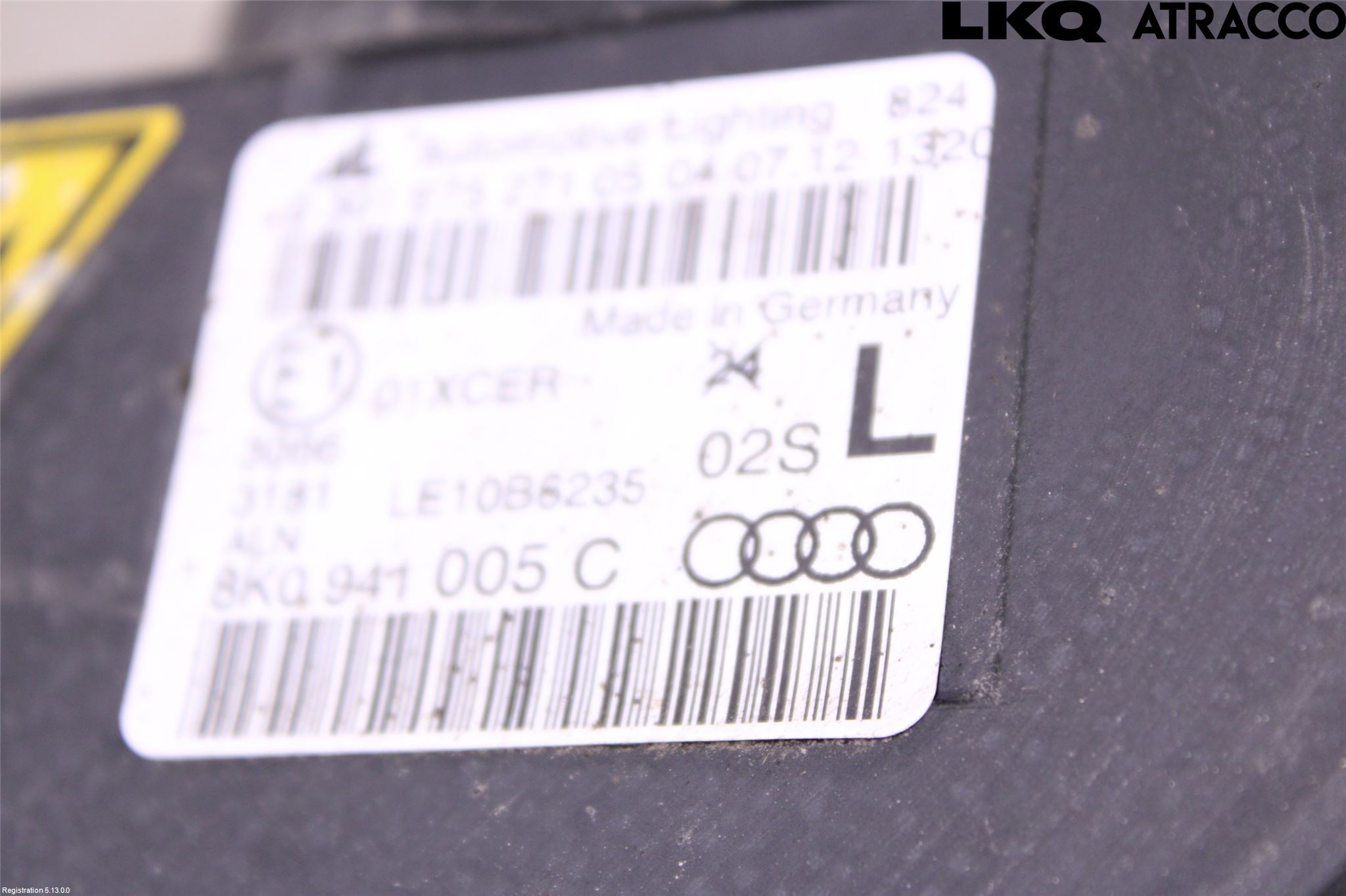 Audi A4 12-15 Frontlykt Venstre