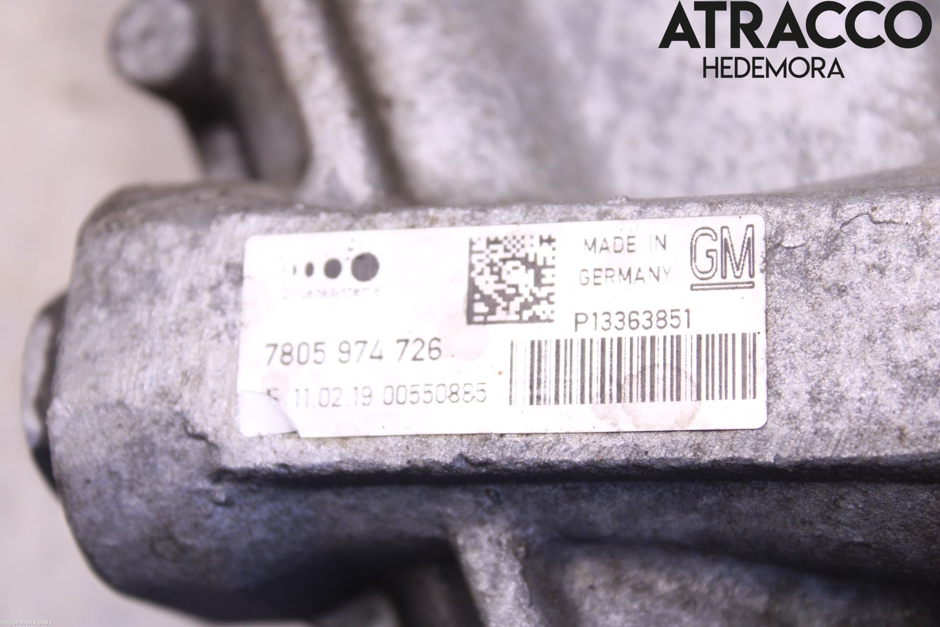 Opel ASTRA J 10-15 Servo Snekke - Tannstang