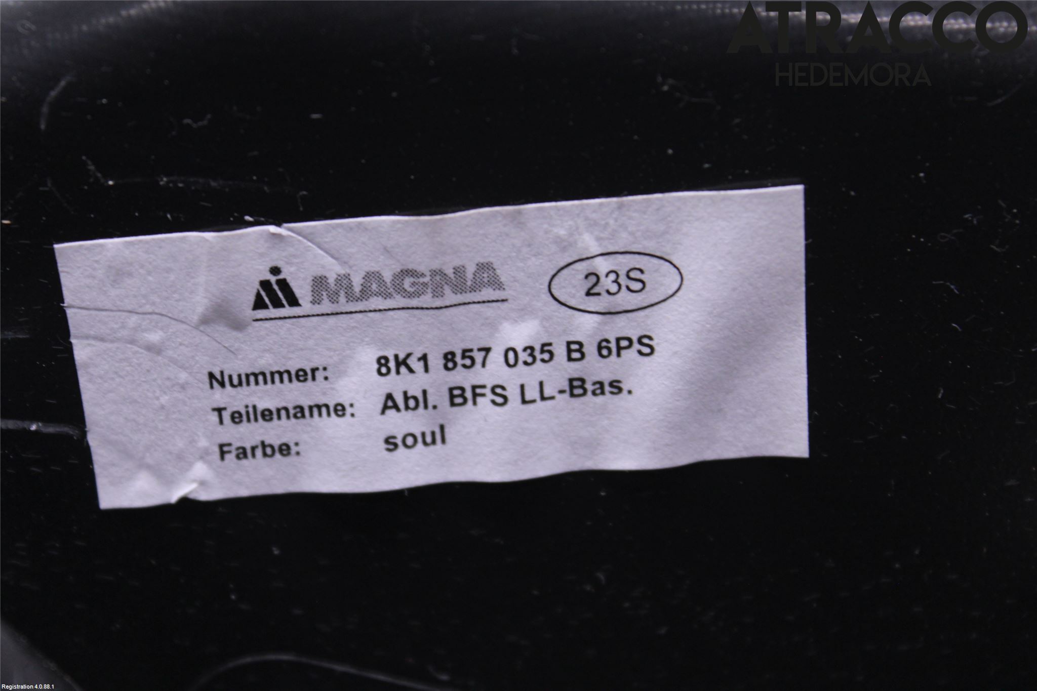 Audi A4/S4 08-11 Innr Hanskerom