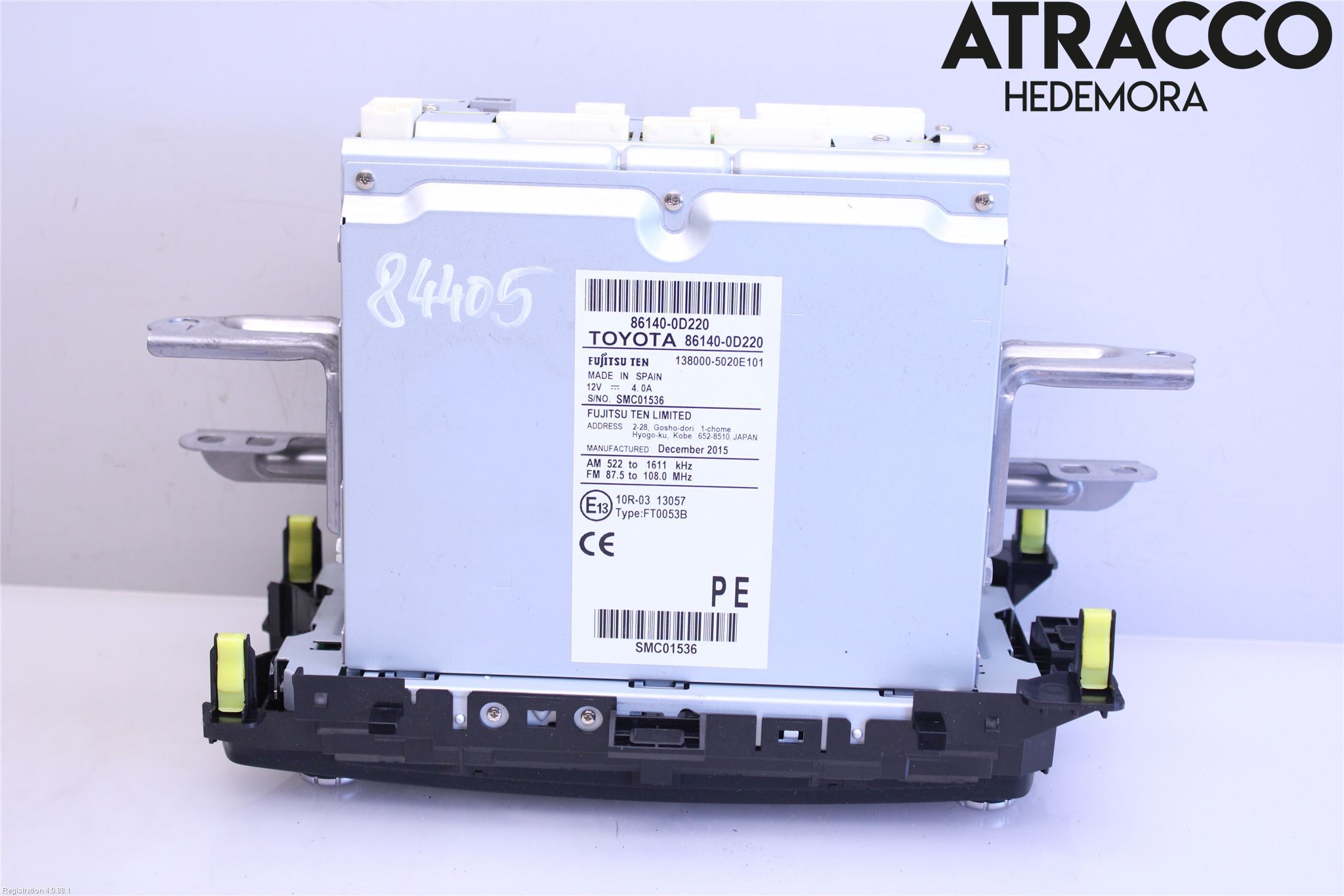 Toyota YARIS XP130 15-20 Stereo Radio Med Cd