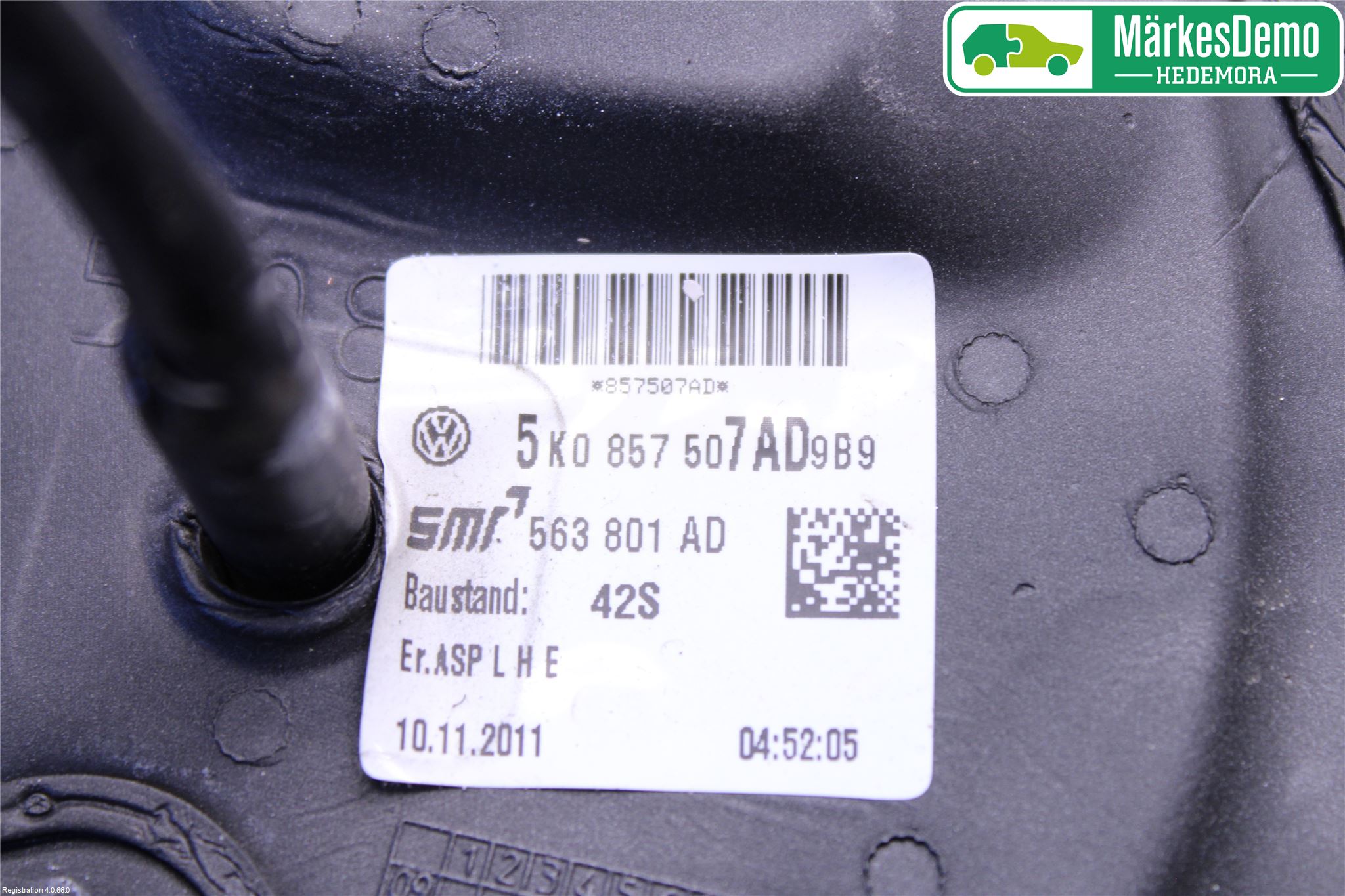 Volkswagen VW GOLF VI 09-13 Speil V M-El Justering