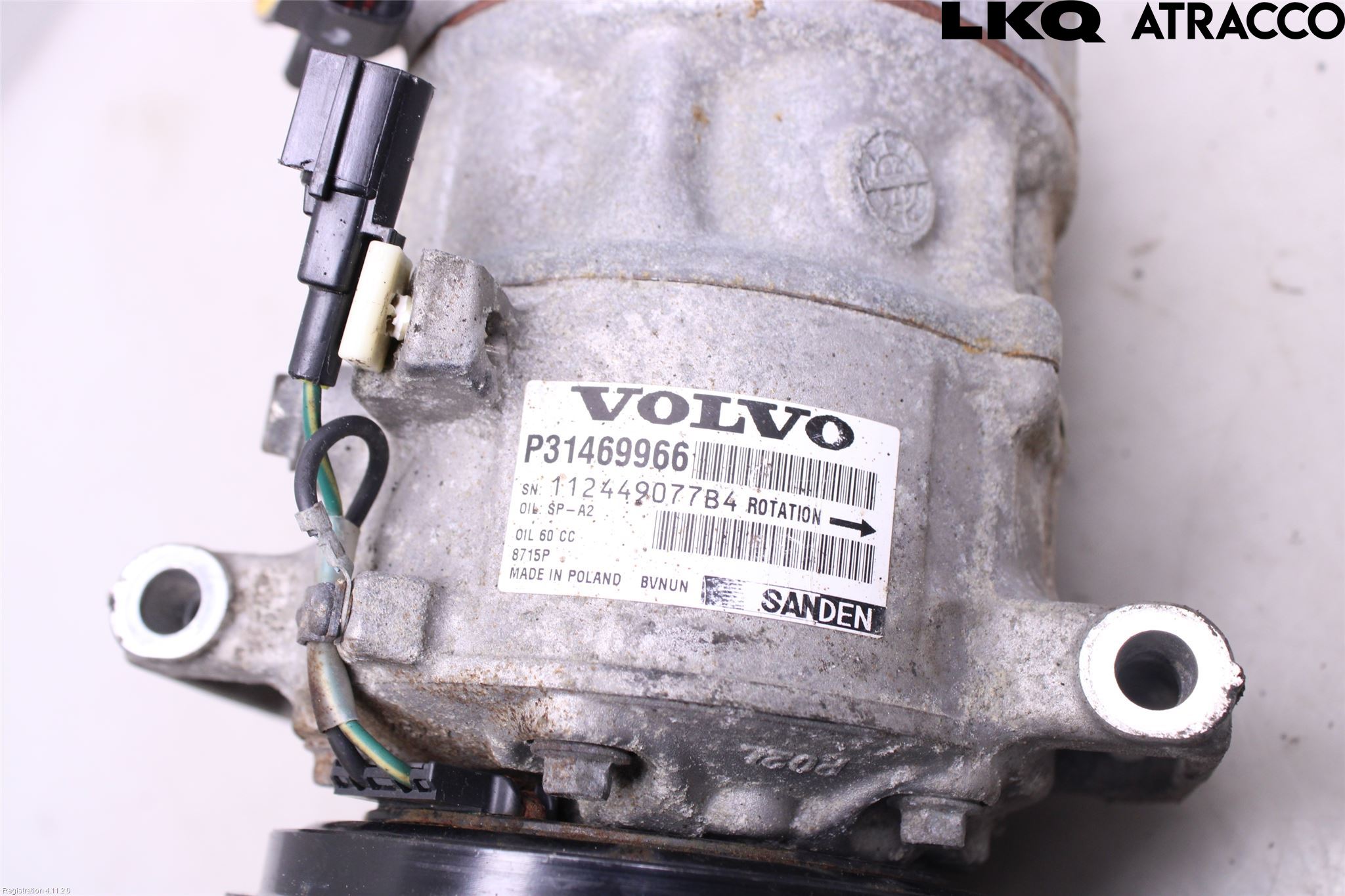 Volvo V40 12-19 Varme Ac Kompressor