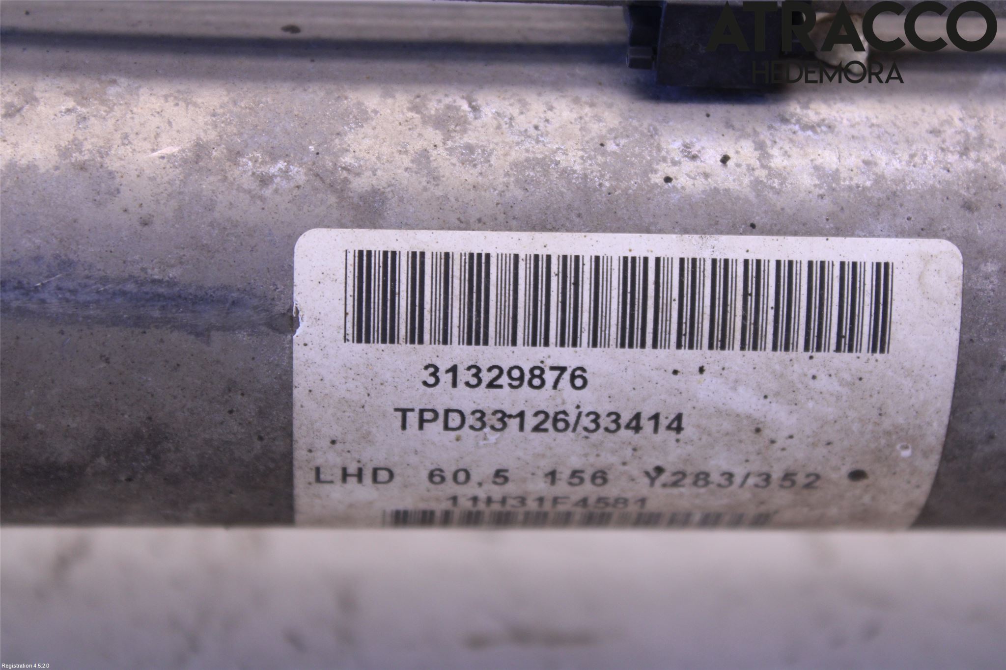 Volvo V60 11-13 Servo Snekke - Tannstang