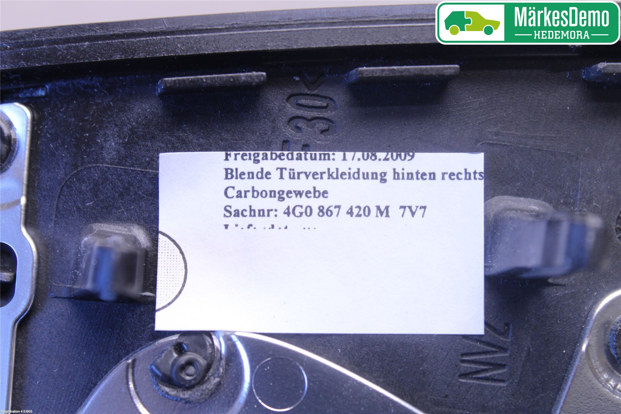 Audi A6/S6 4G 11-18 Dørtrekk Innlegg Høyre