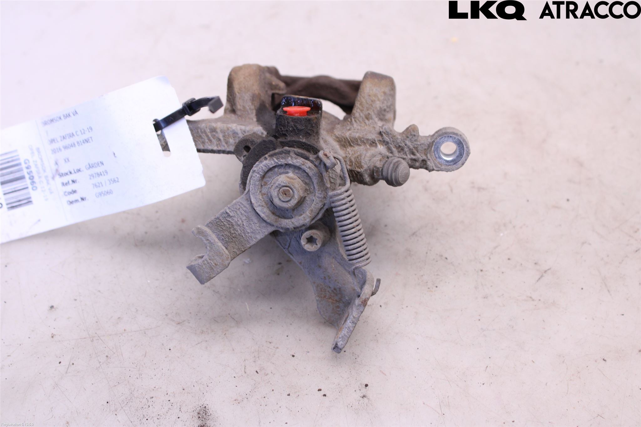 Opel ZAFIRA C 12-19 Bremsecaliper Bak Venstre
